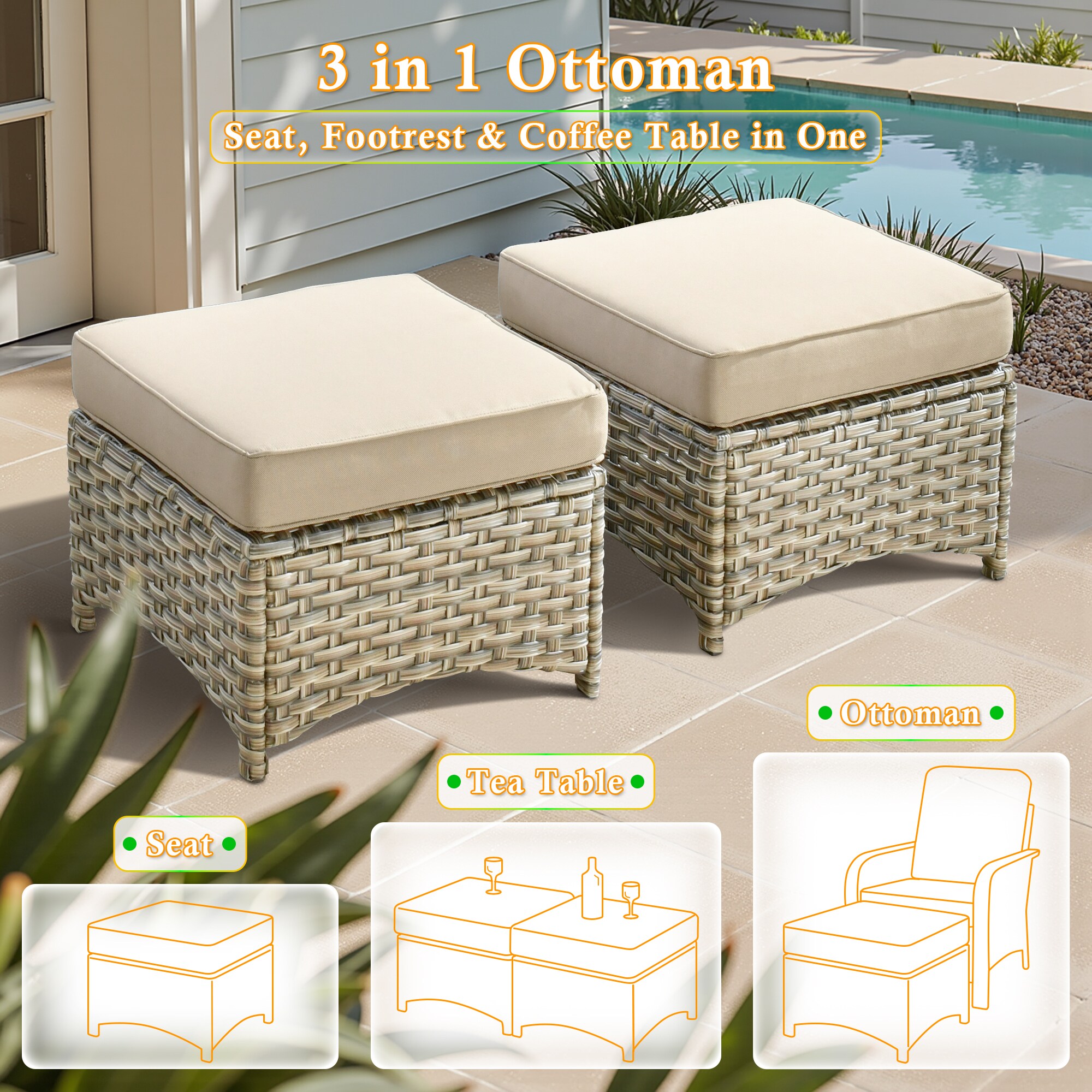 Pouuin SPAD605 Patio-Conversation-Sets - View #7