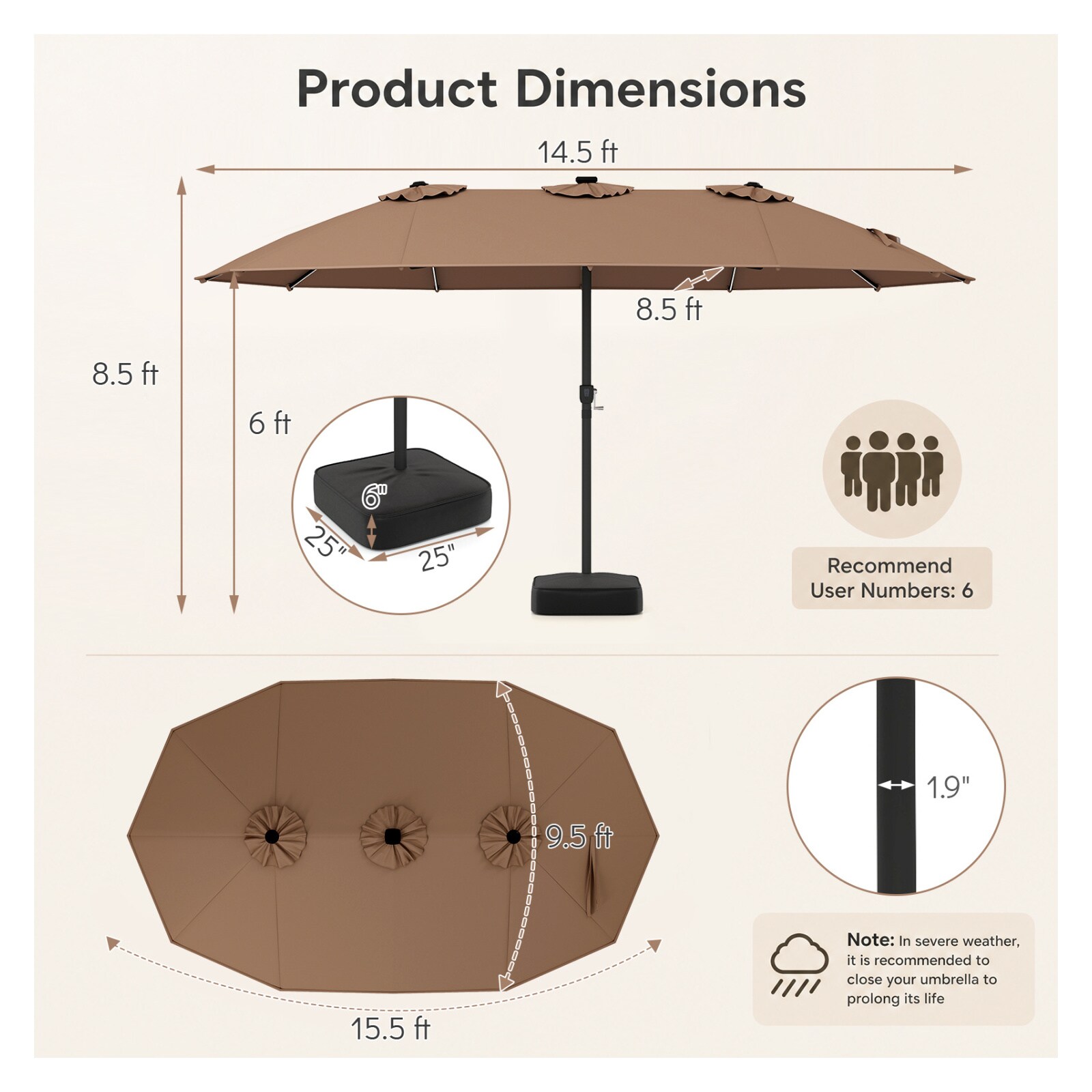 Volenca VOL-C3UKQY Umbrellas-2 - View #3