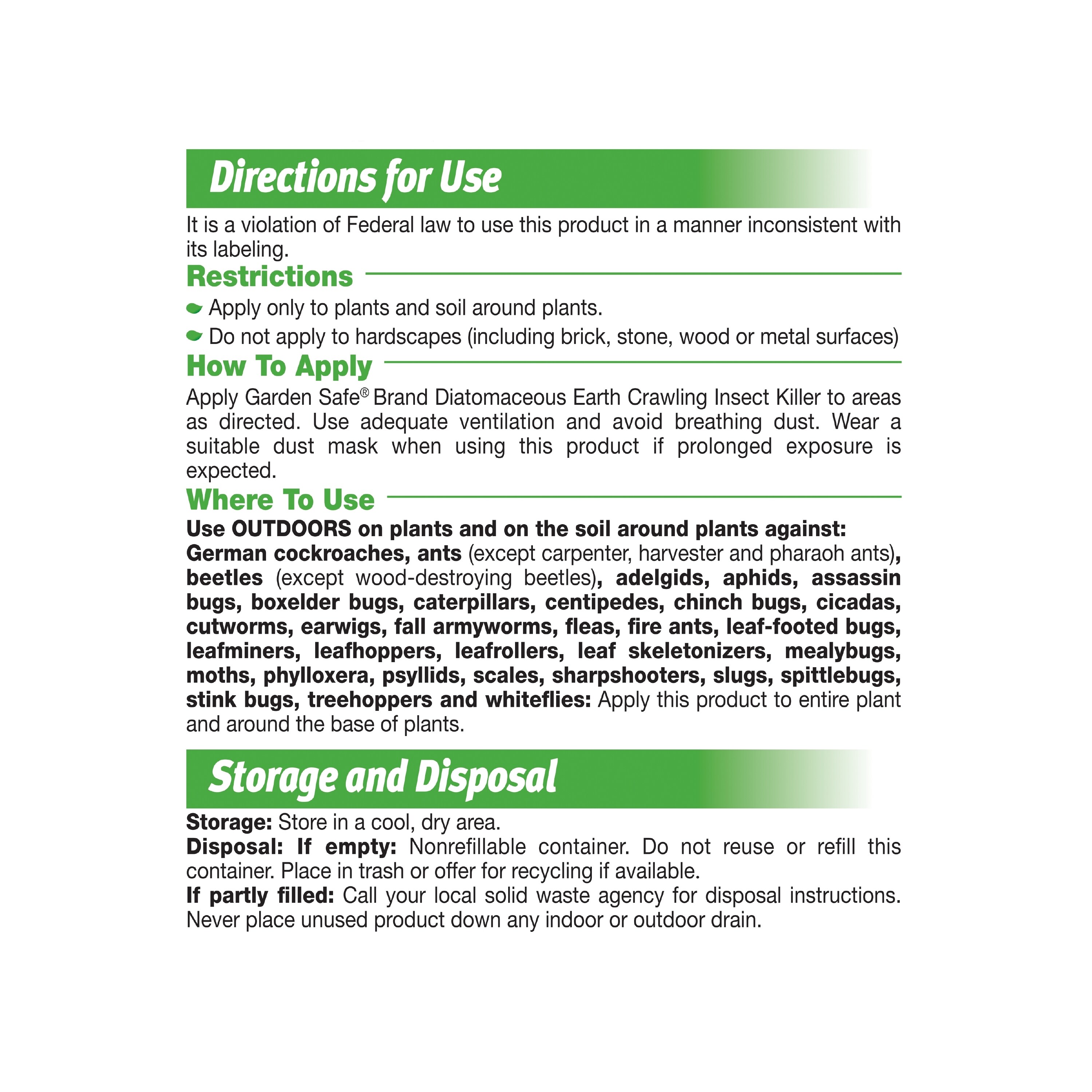 Garden Safe 4-lb Diatomaceous Earth Crawling Insect Killer