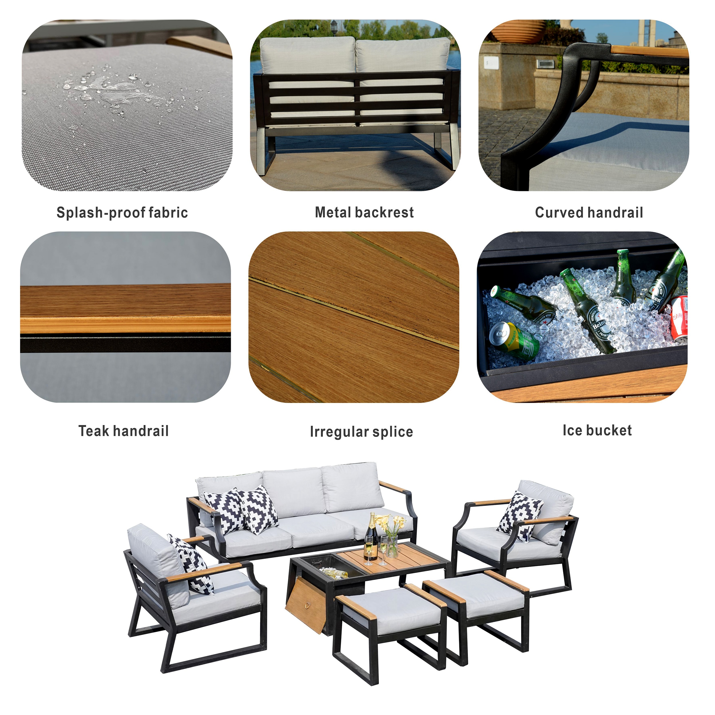 Moda Furnishings MOS-2103-B Patio-Conversation-Sets - View #7