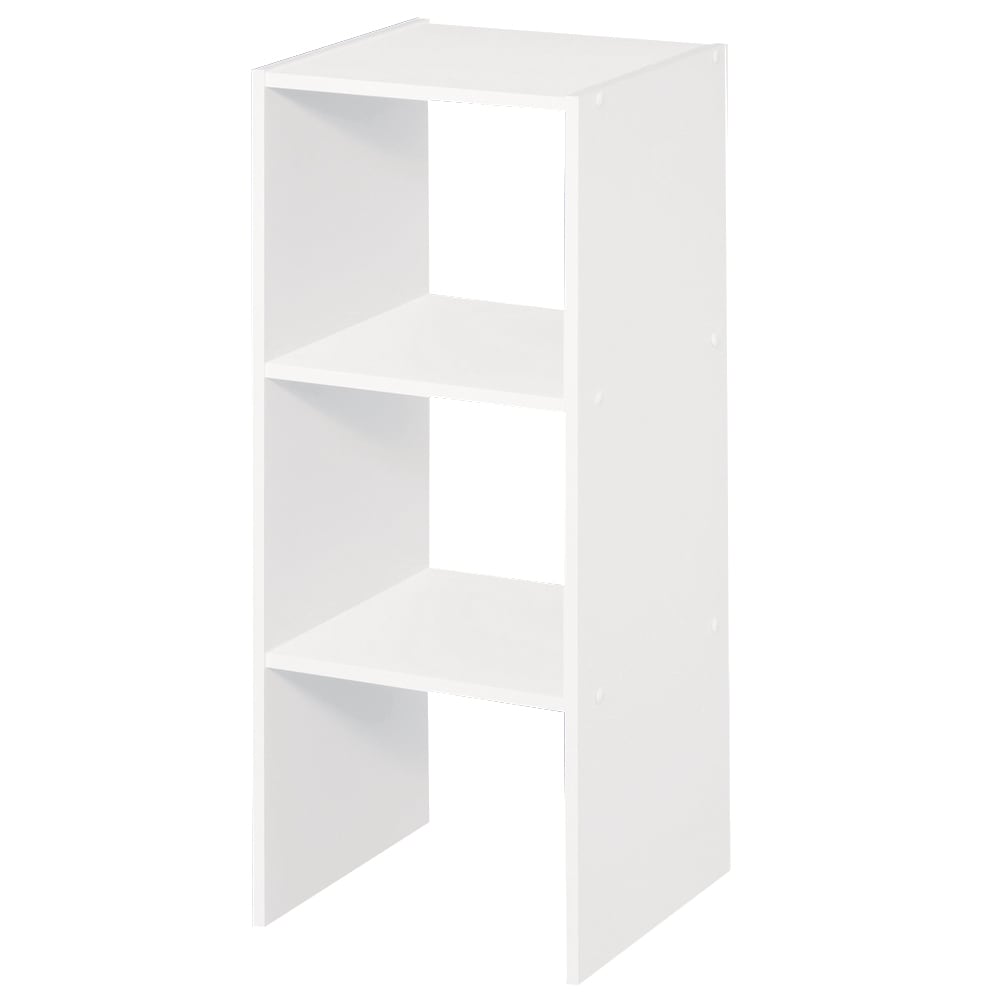 ClosetMaid 11.63-in H x 24-in W x 11.63-in D White Stackable Wood Laminate  Cube Organizer in the Cube Storage Organizers department at