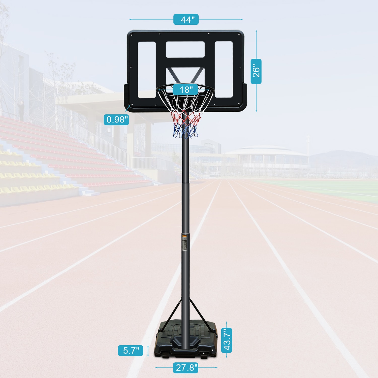 GZMR SPJS-1854-BK Basketball-System - View #3