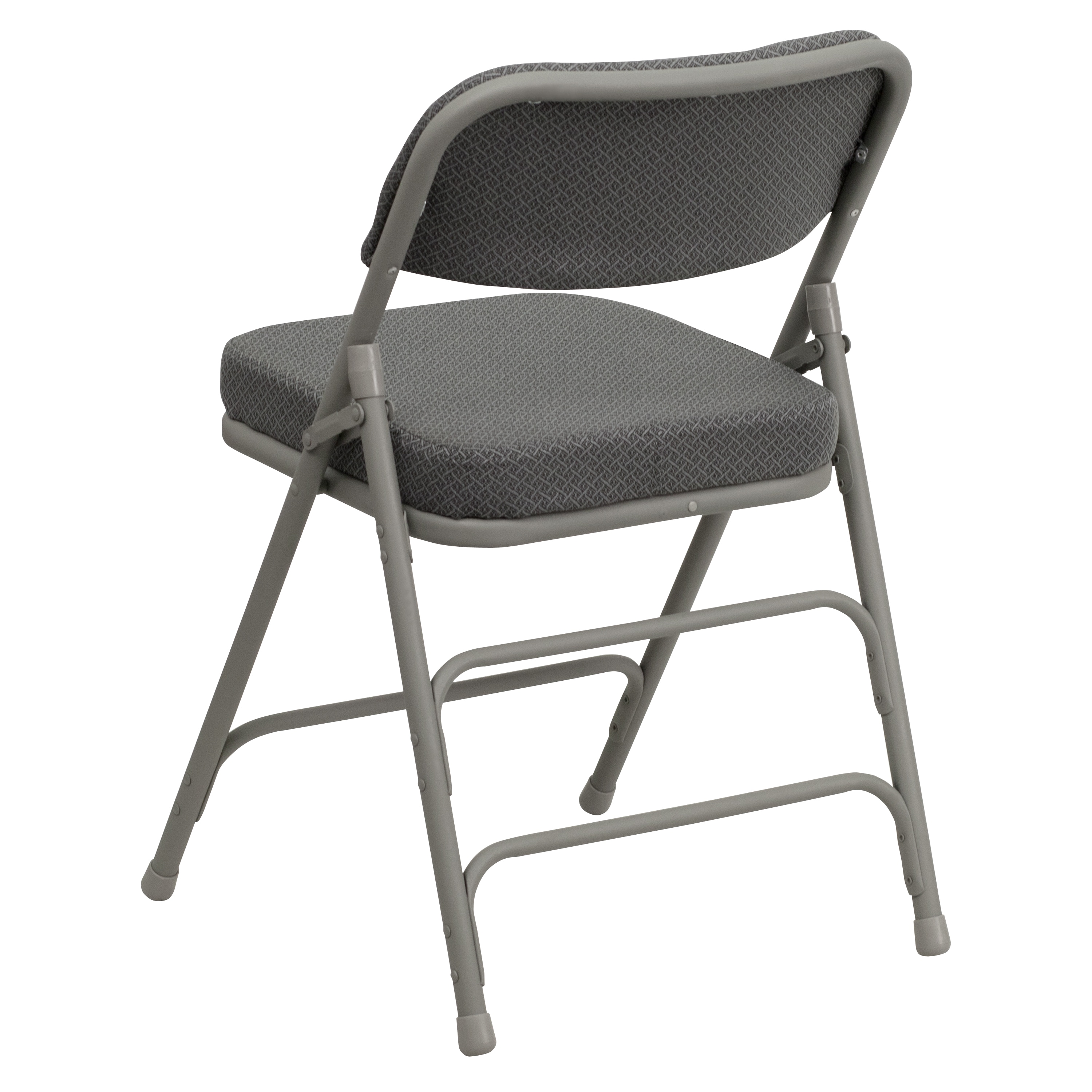 Flash Furniture Gray Fabric/Gray Frame Standard Folding Chair with ...