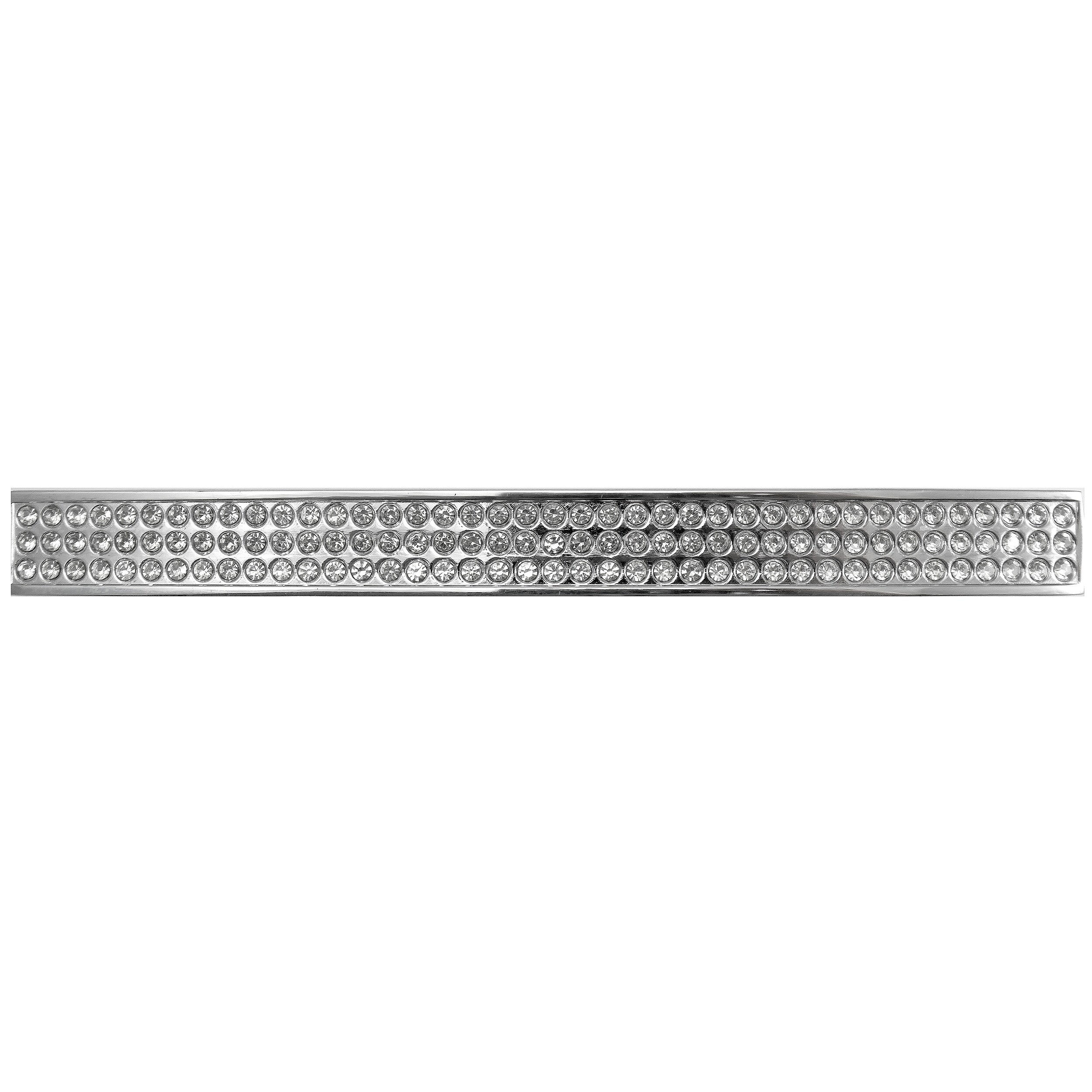 MNG Hardware Bellagio 3-3/4-in Center to Center Polished Chrome/Crystal ...