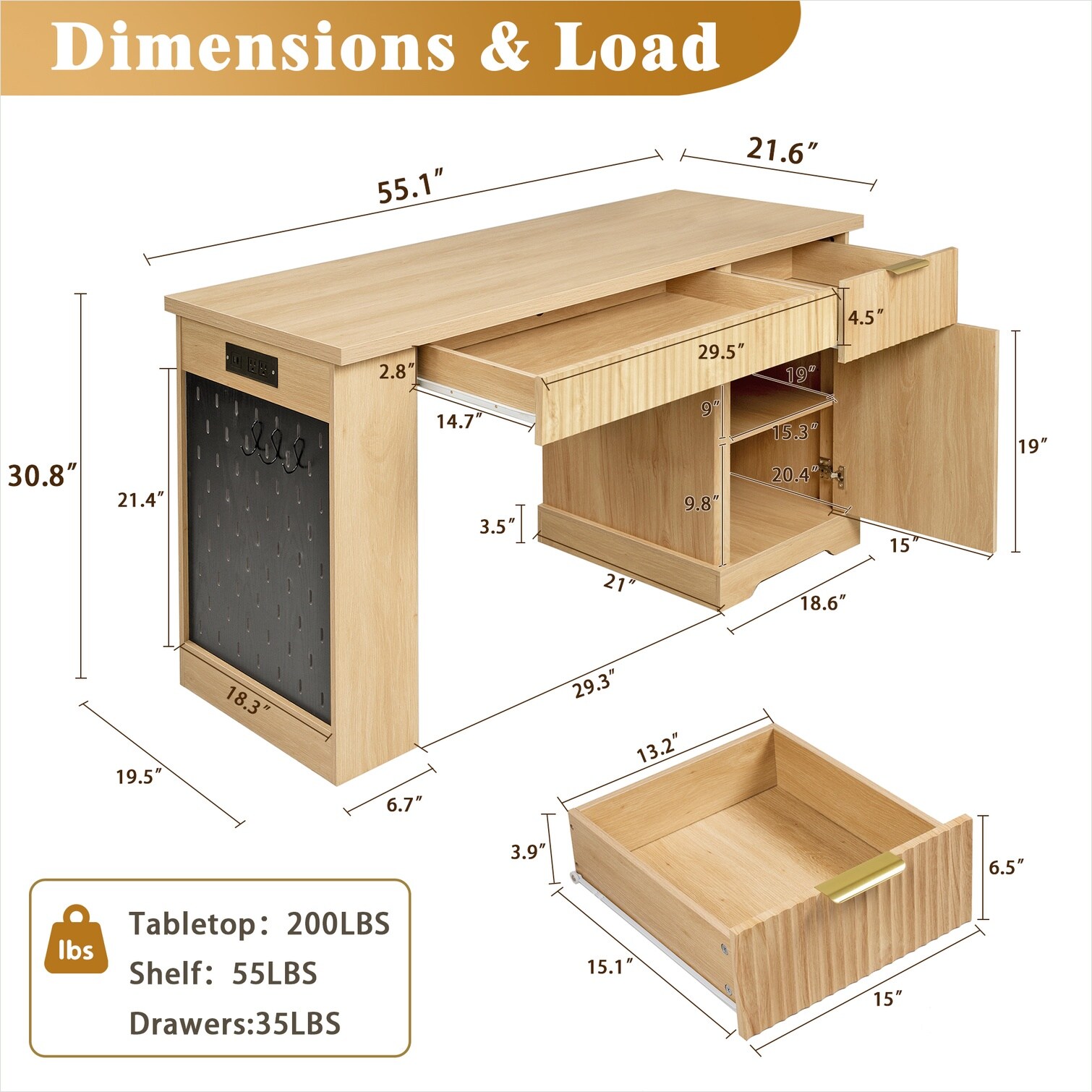 Watnature A9144HX2HWVI desks - View #3