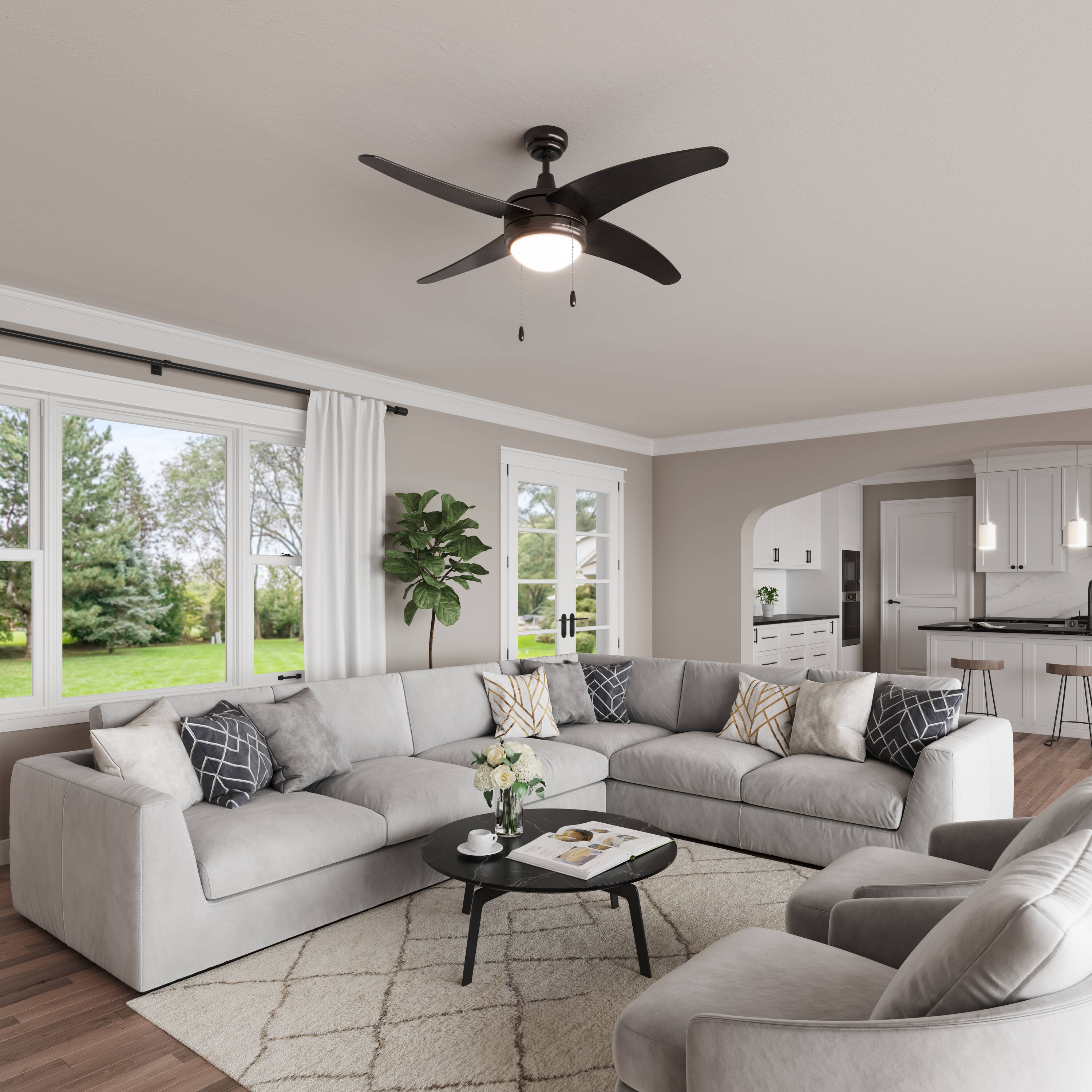 RP Lighting + Fans 1007BN-E26-L Ceiling-Fans - View #6