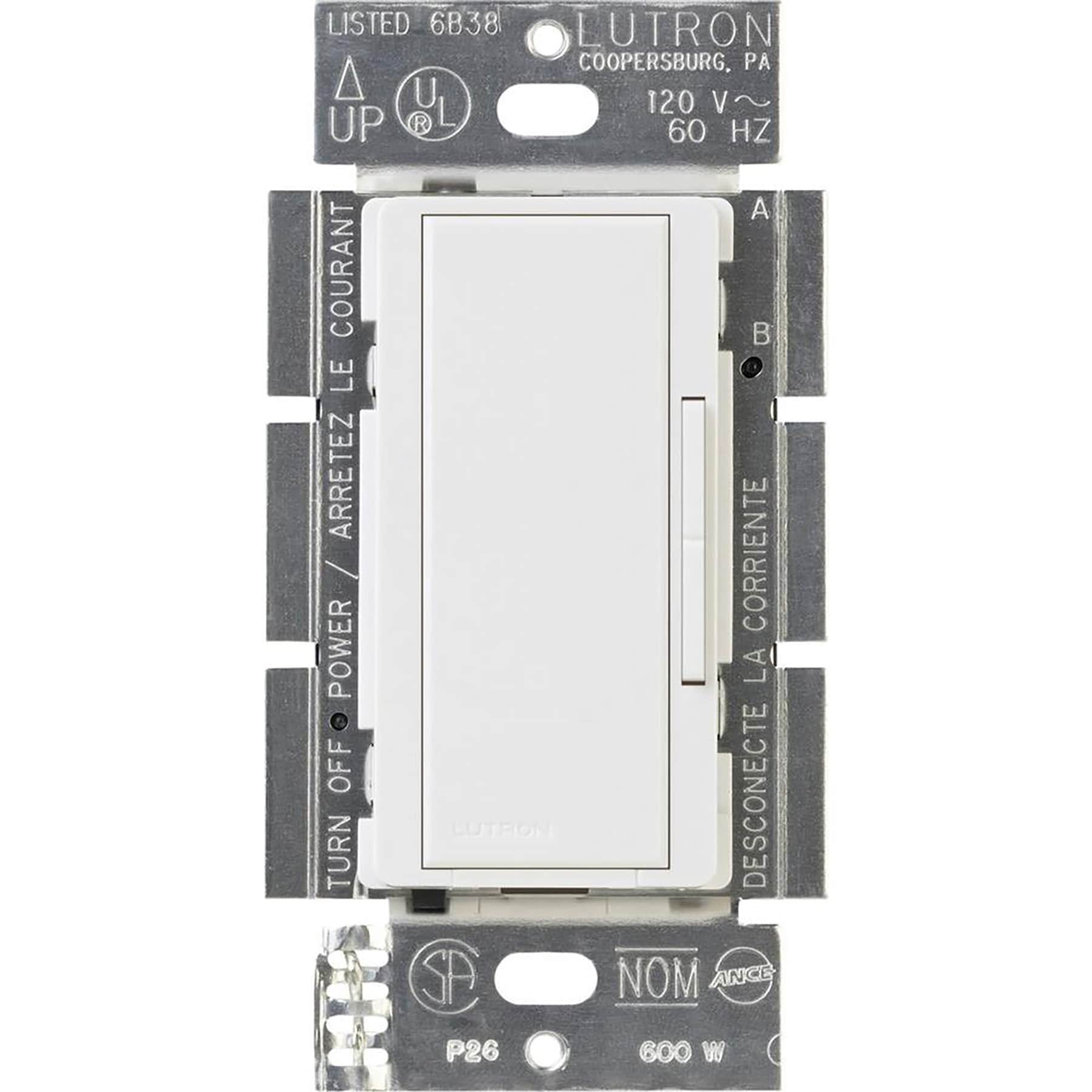 Lutron MA-RH-WH Maestro (Only for Use with Maestro LED+ Dimmer) Multi-Location LED Decorator Companion Dimmer White
