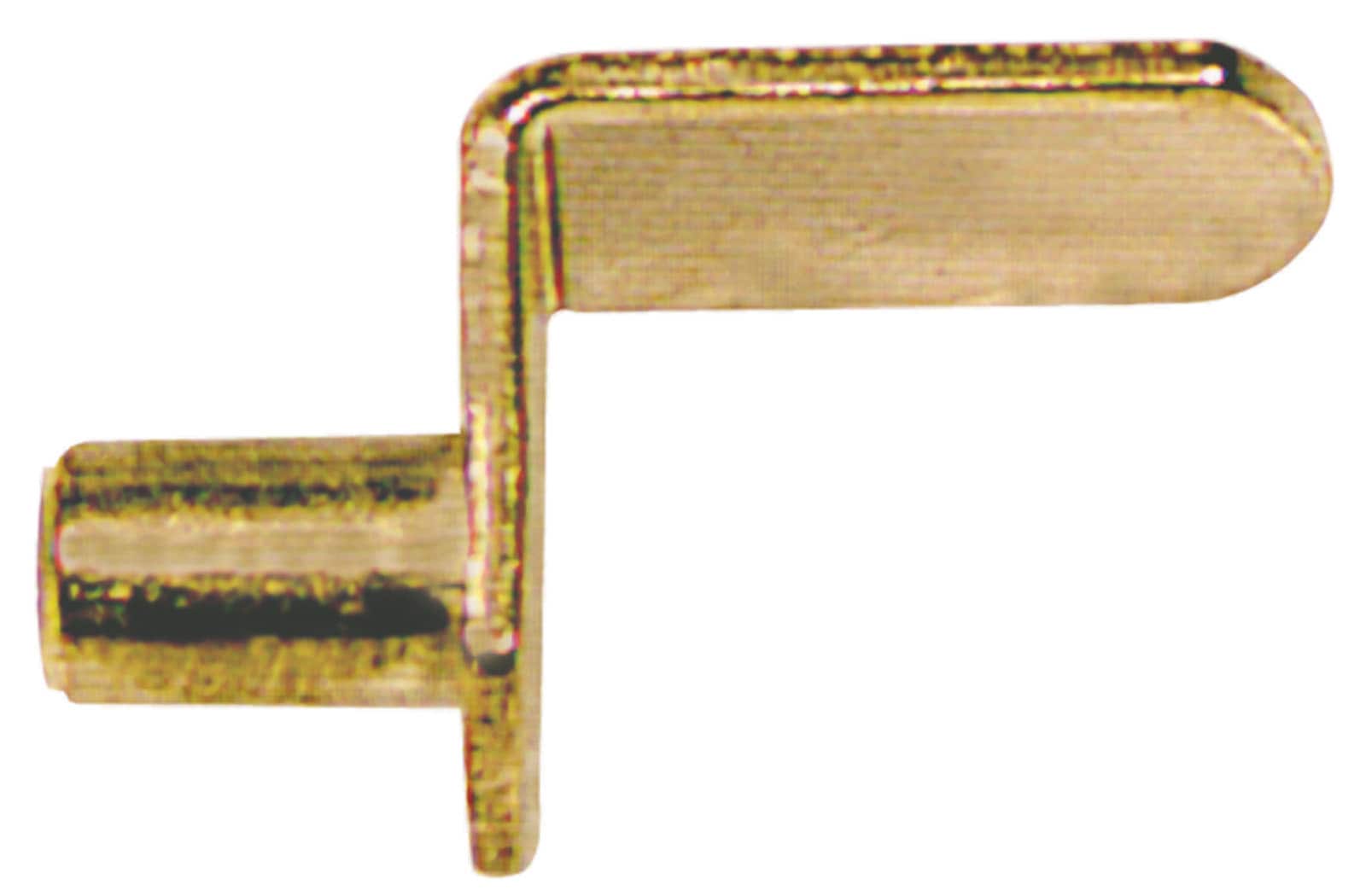 Bulldog Hardware 1/4 in. Angled Shelf Pin, Brass Plated, 4 Pack