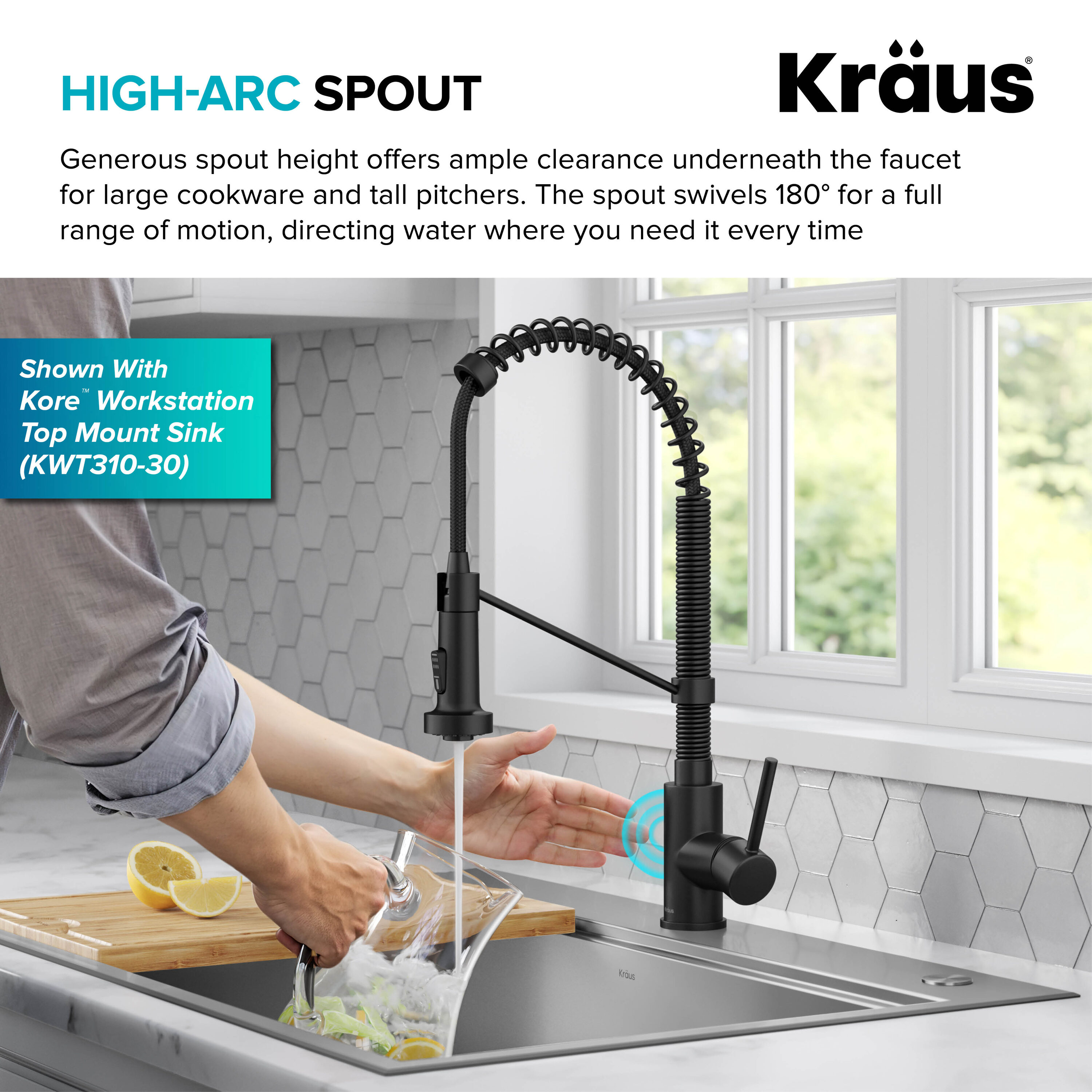 Kraus KSF-1610MB Kitchen-Faucets - View #10