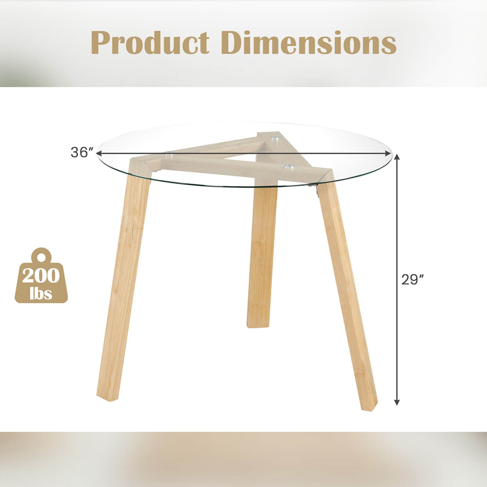 Costway HCST03056 Dining-Tables - View #2