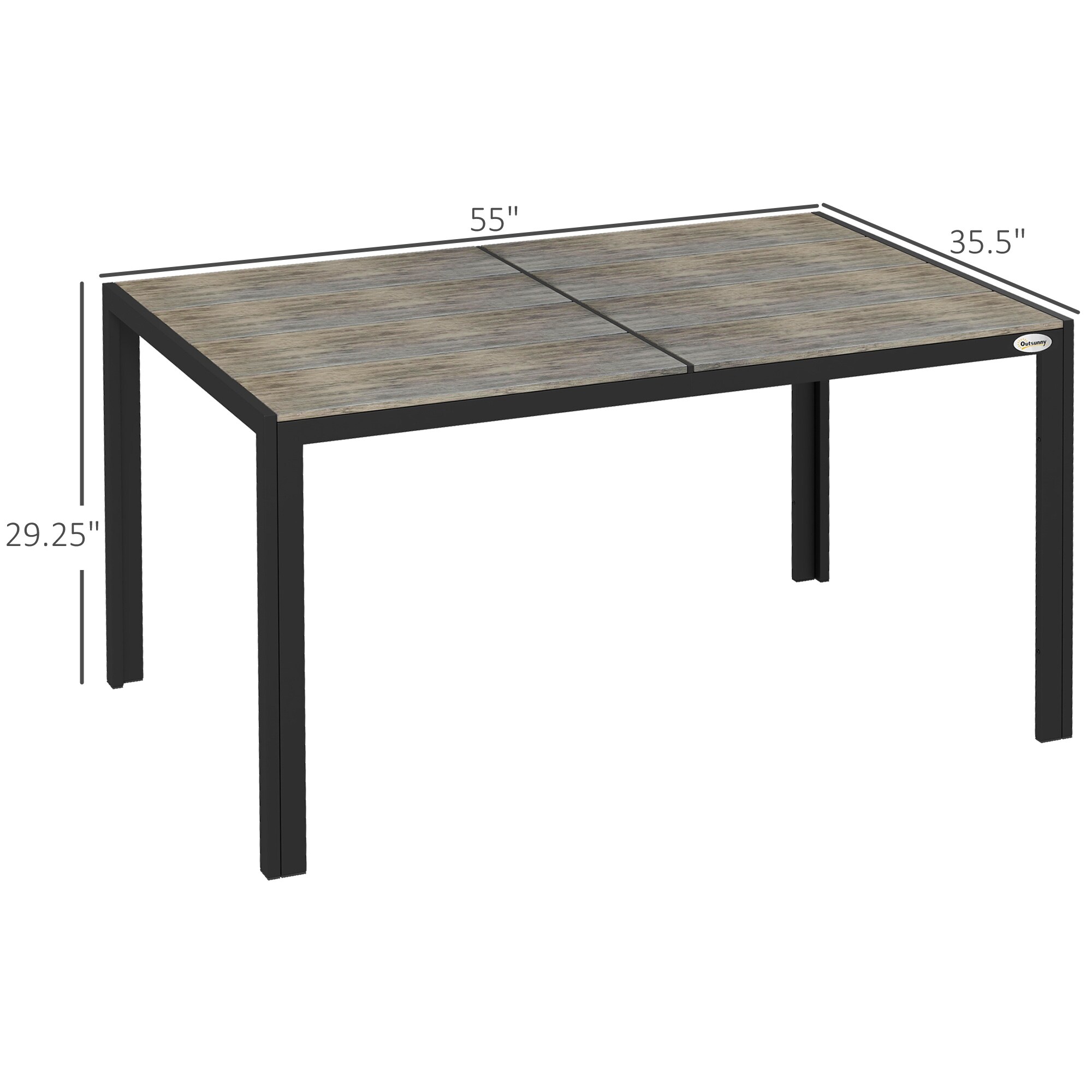 Outsunny 84G-362V00GY Patio-Tables - View #3