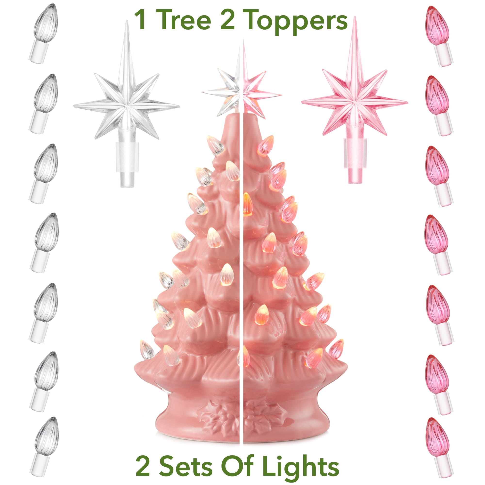 Casafield SZN-TR-9123-PNK Artificial-Christmas-Trees - View #2