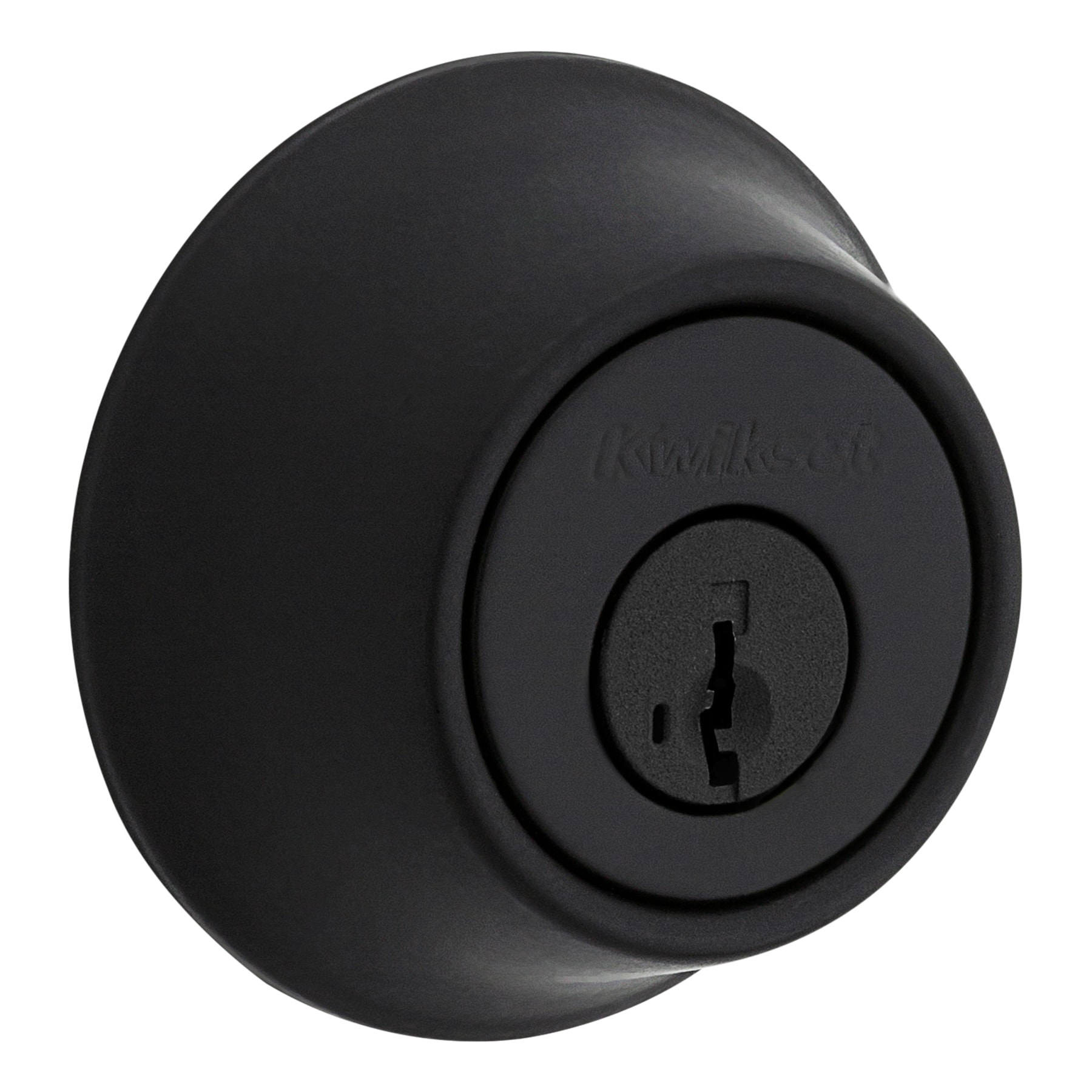 Kwikset Security 660 Series Matte Black Single Cylinder Deadbolt With ...