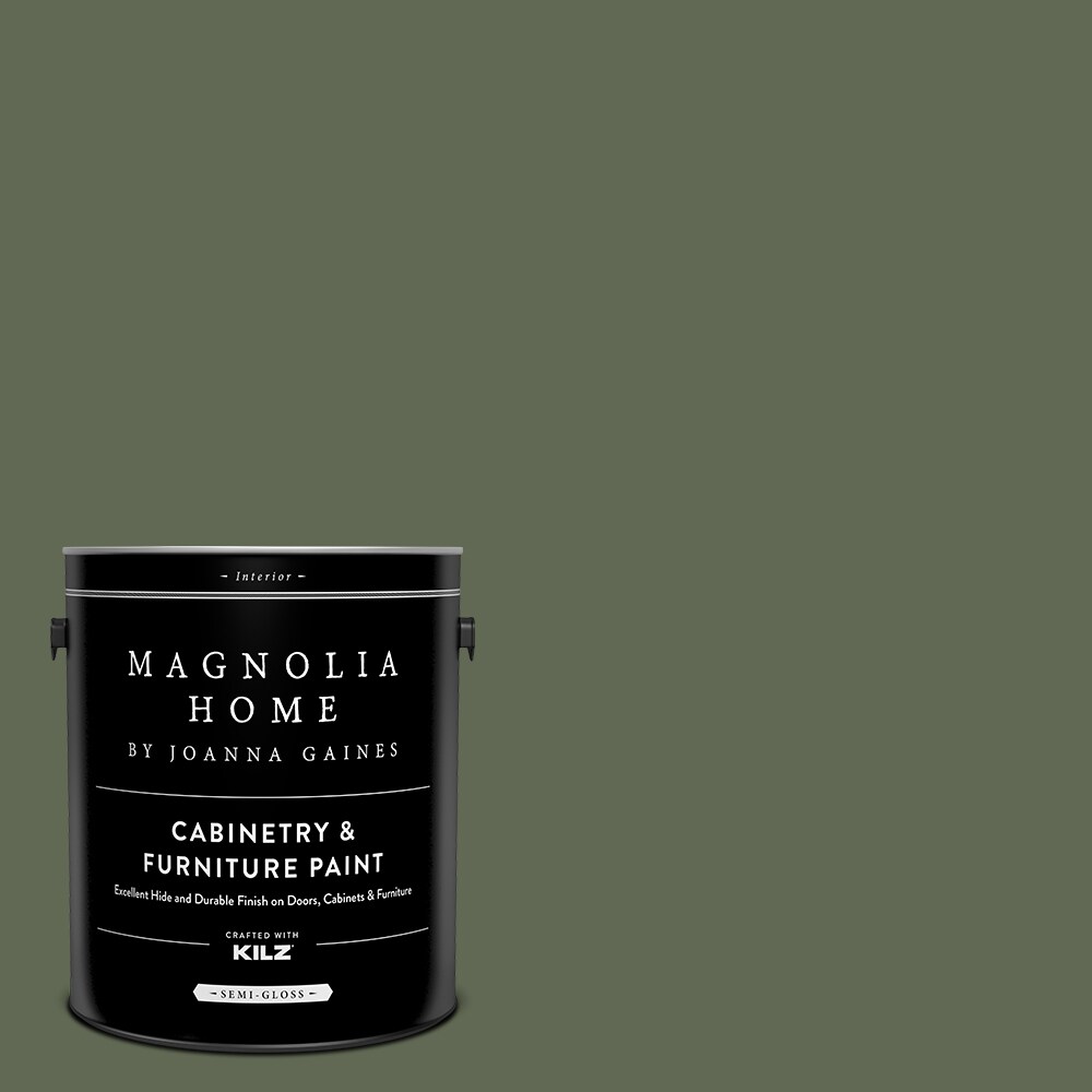 Magnolia Home MAG091-4082238  by Joanna Gaines Semi-gloss Lemon Leaves MAG091 Tintable Cabinet Furniture Paint Enamel ( 1-gallon )