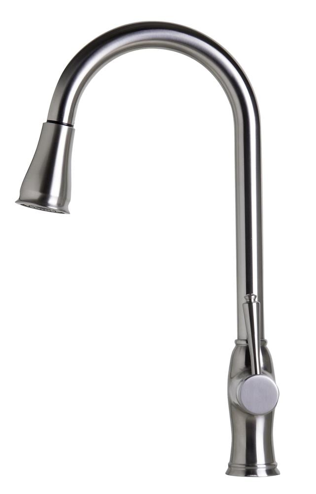 Brushed Stainless Steel Pull Down Kitchen Faucet with Spray