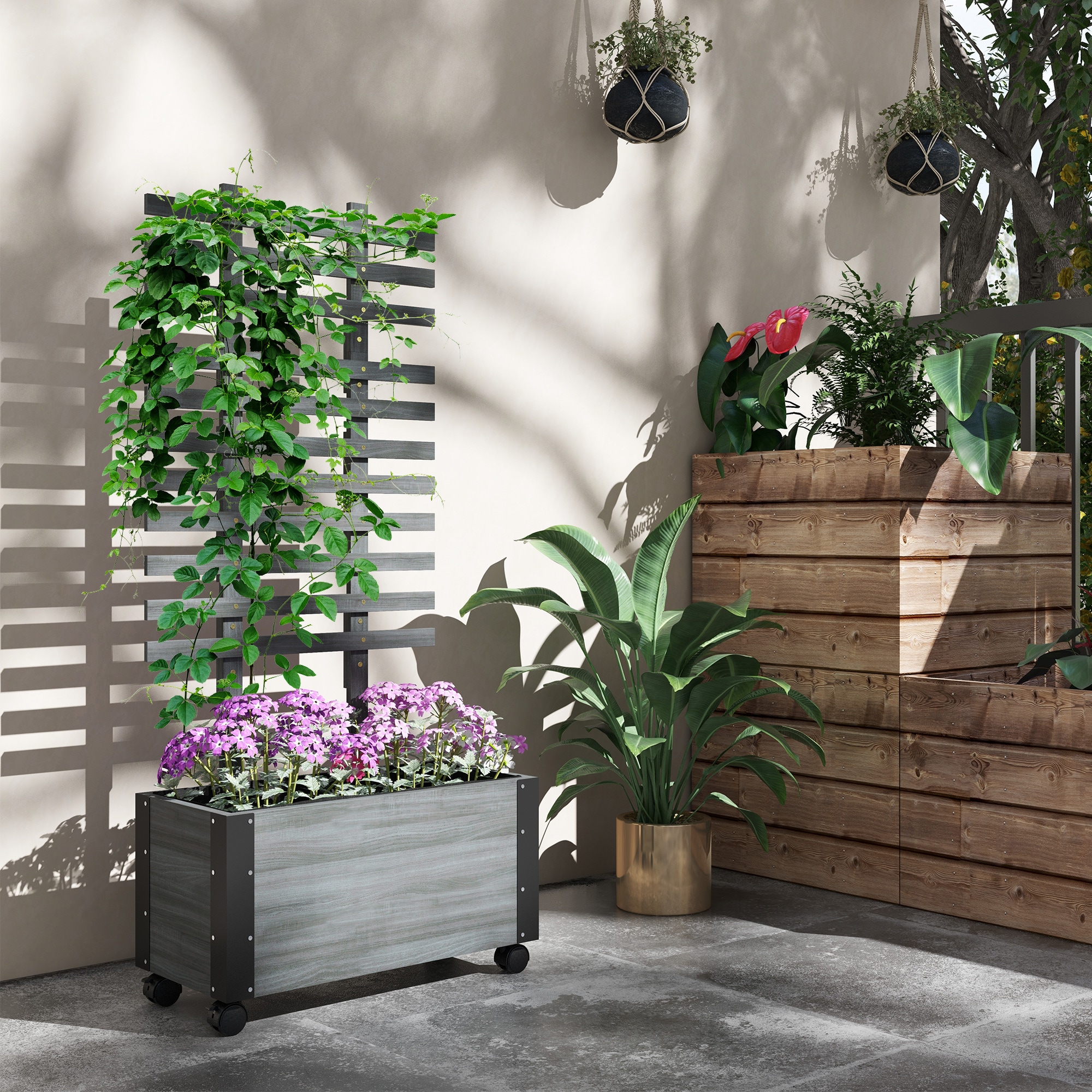 AHIOU HOME ZAAHG-P174420GB Raised-Planter-Boxes - View #3