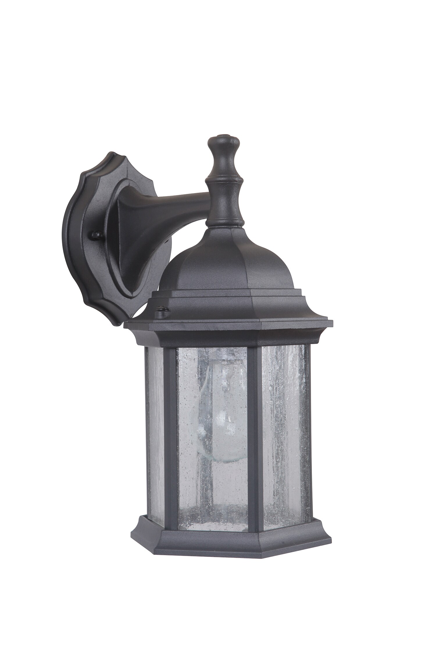 Craftmade Z294-TB-CS Hex style 1-Light 12.13-in H Textured Matte Black Outdoor Wall Light