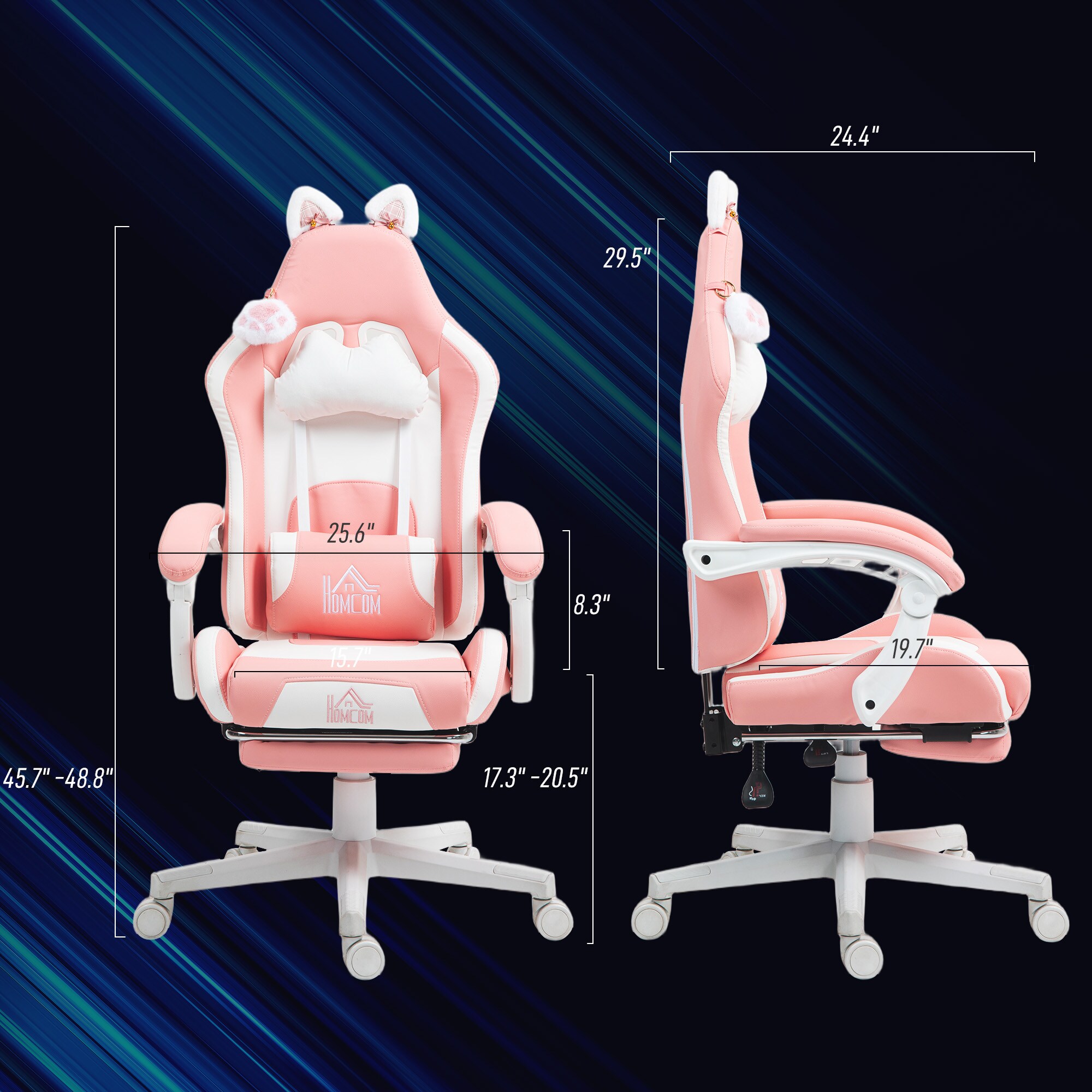 HomCom 921-794V00PK Office-Chairs - View #3