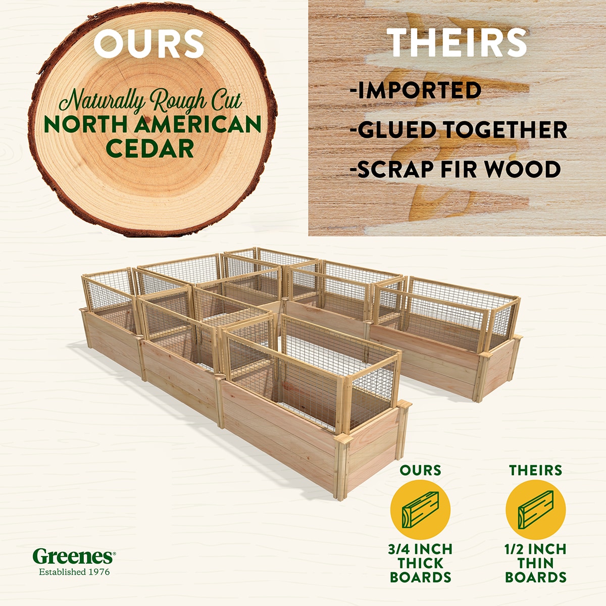 Greenes Fence RCUSB8X12CG Raised-Garden-Beds - View #2