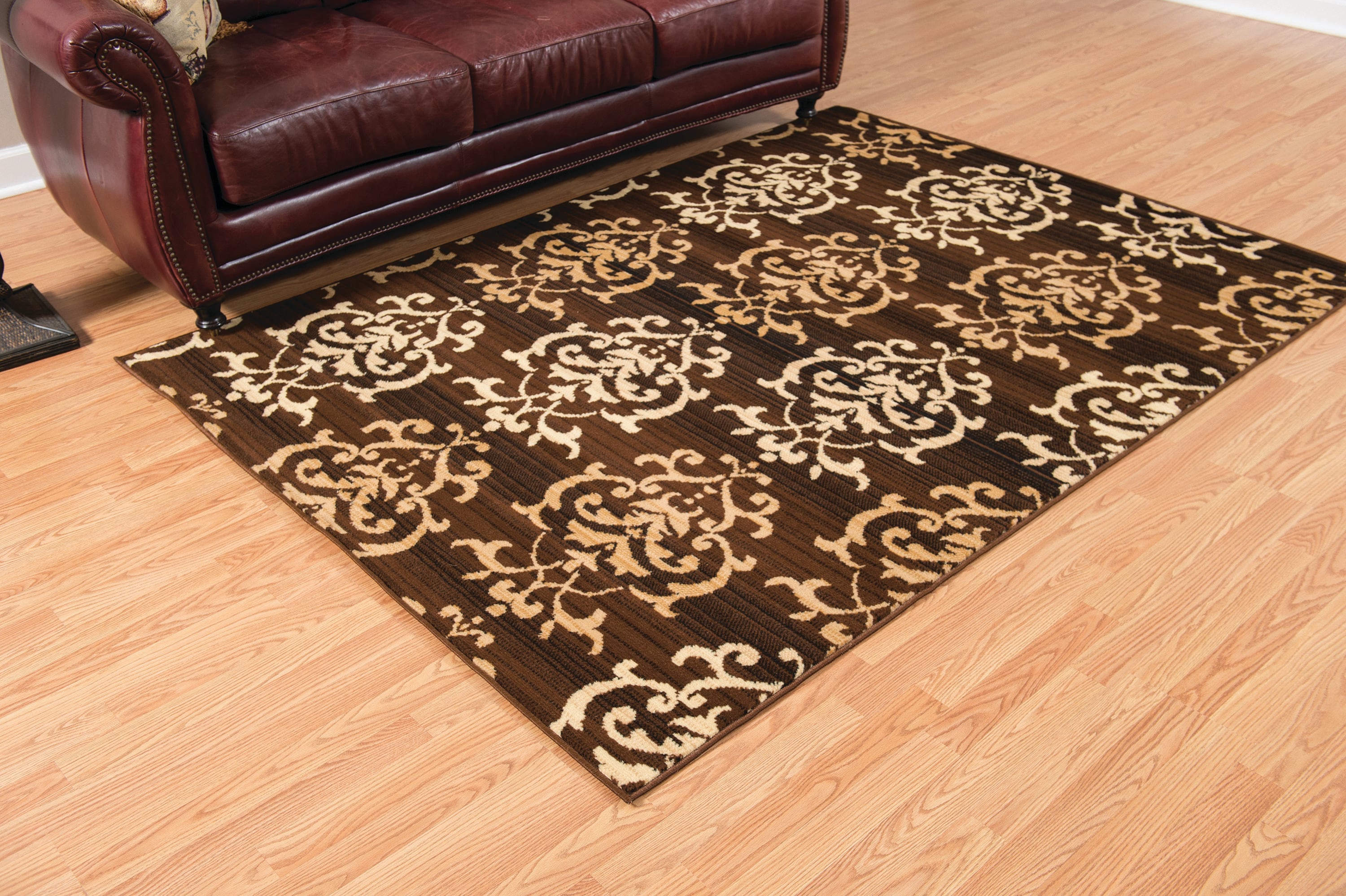 United Weavers Of America 851 10750 24 Dallas 2 x 3 (ft) Polyester Gray Rectangular Indoor Paisley Mid-Century Modern Area rug