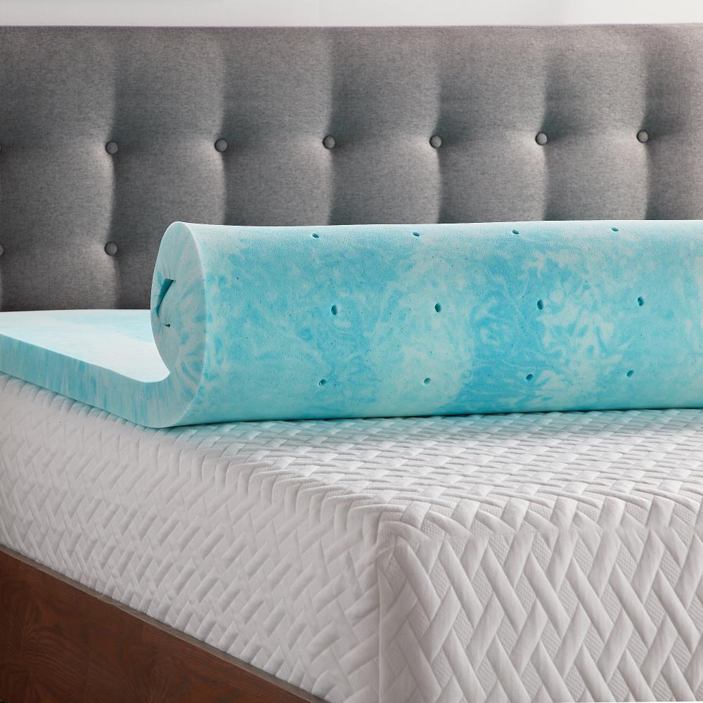 LUCID Comfort Collection 4-in D Memory Foam Queen Mattress Topper