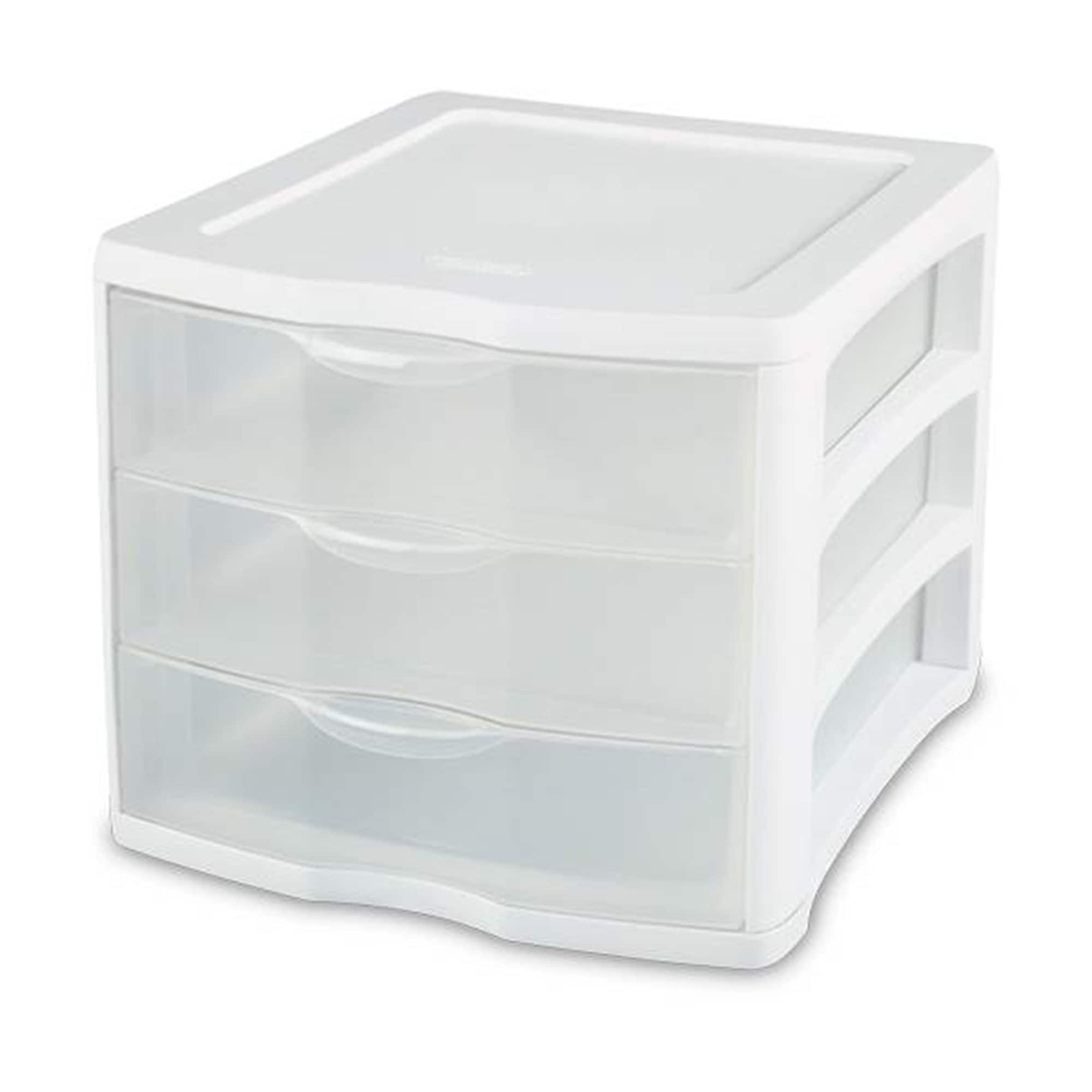 storage with drawers Clear Organizing Bins Stackable Storage Box Clear