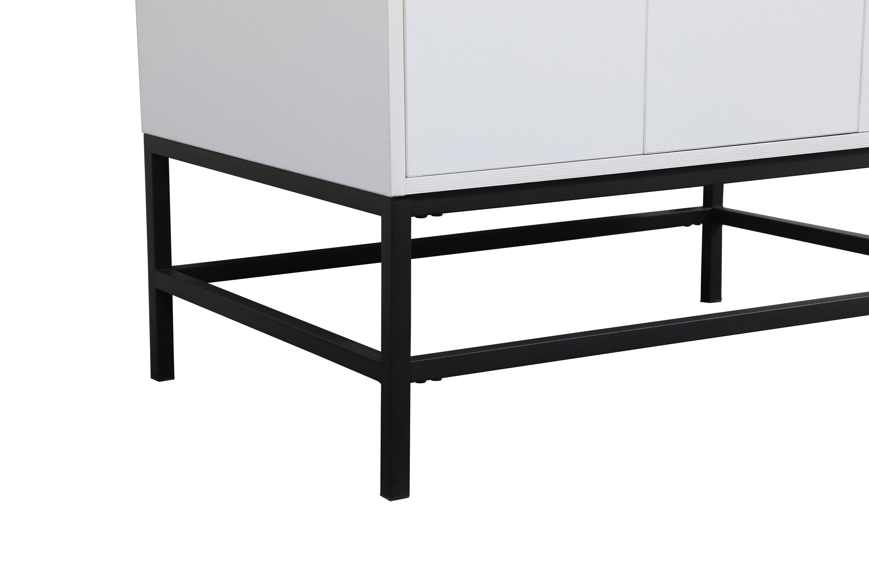 Eugene 32" White MDF Bathroom Vanity with Quartz Top