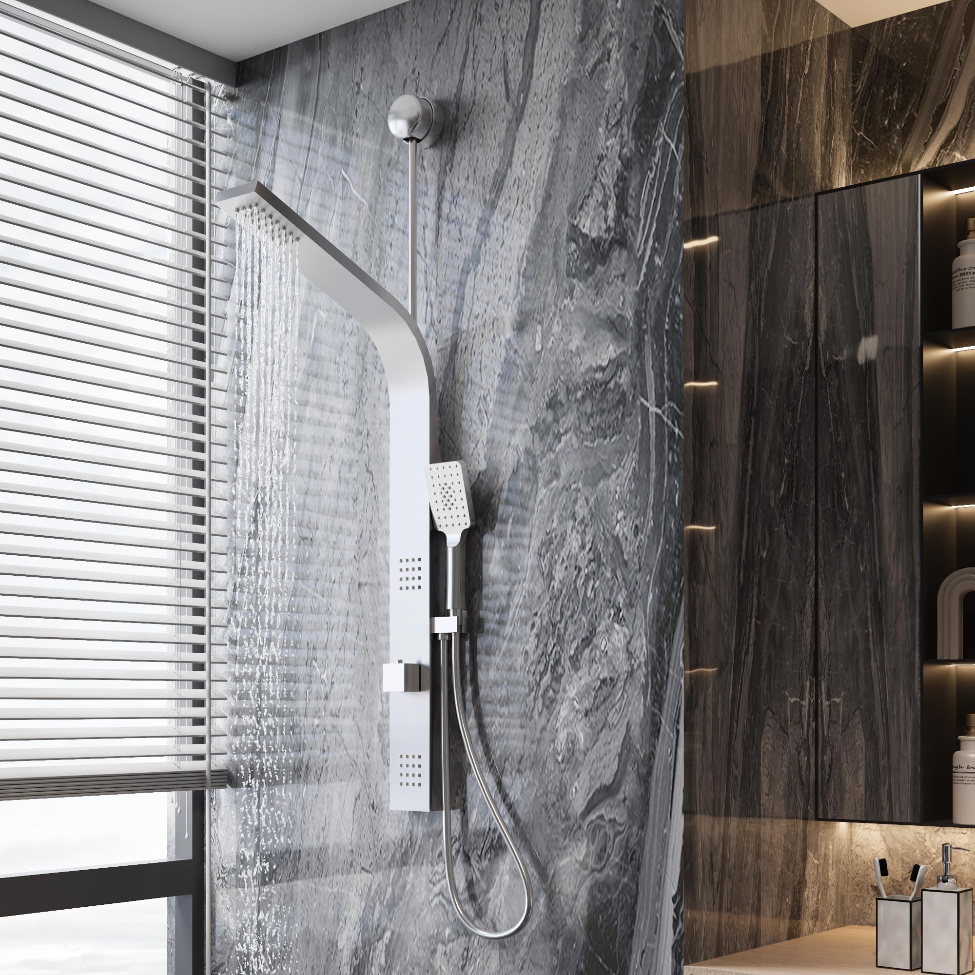 GarveeLife CLJ-BLCMVD-FIVJ2JGH Showerhead-Bar-Panels - View #2