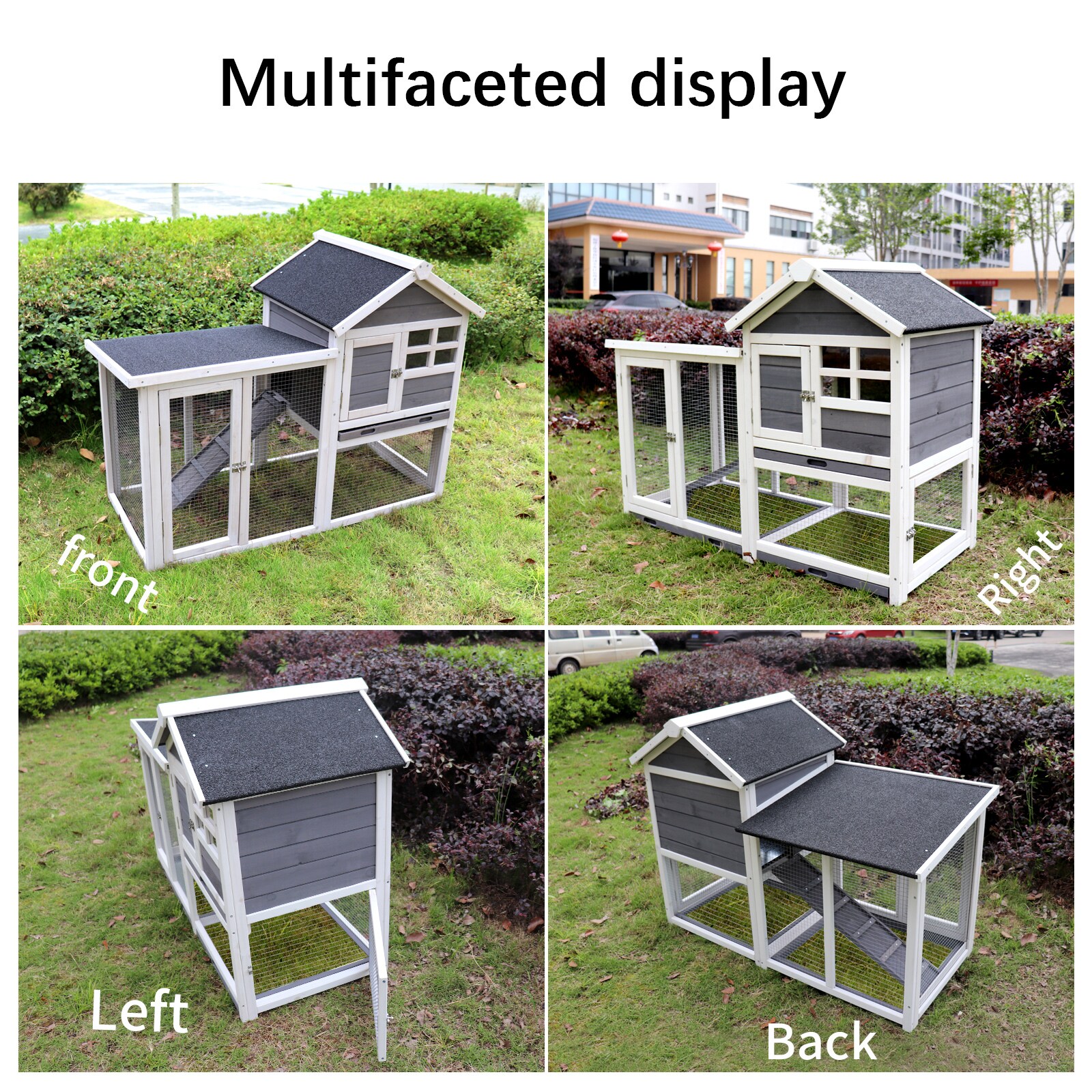 Kahomvis MEKN-QPW1-611 Chicken-Coops-Rabbit-Hutches - View #4