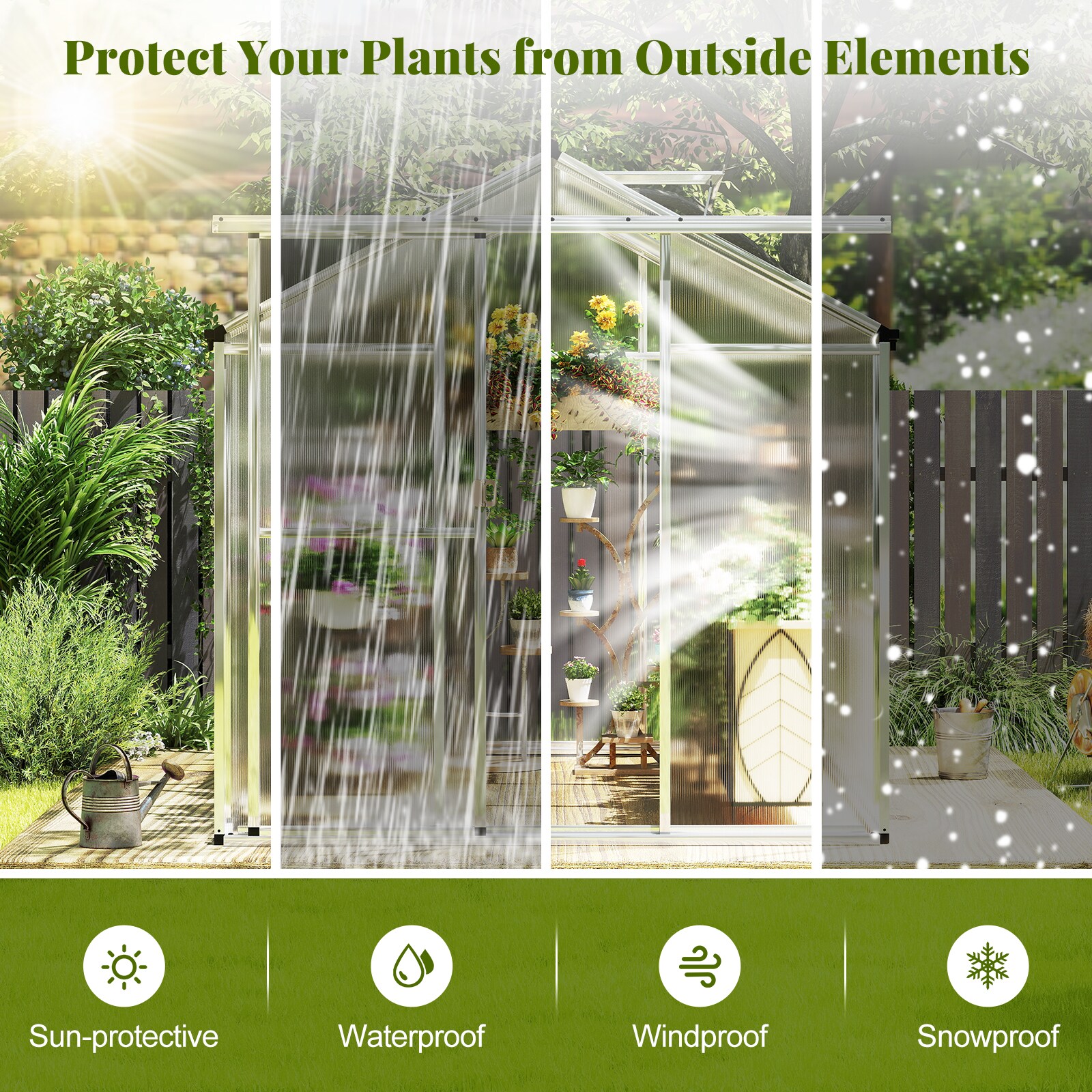 Slickblue D-CO-+LS6824TG greenhouses - View #4