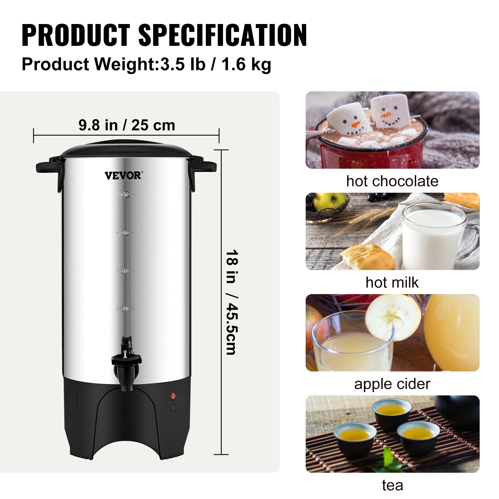 VEVOR BSYKFTDCJ50PPR98WV1 Coffee-Makers - View #8