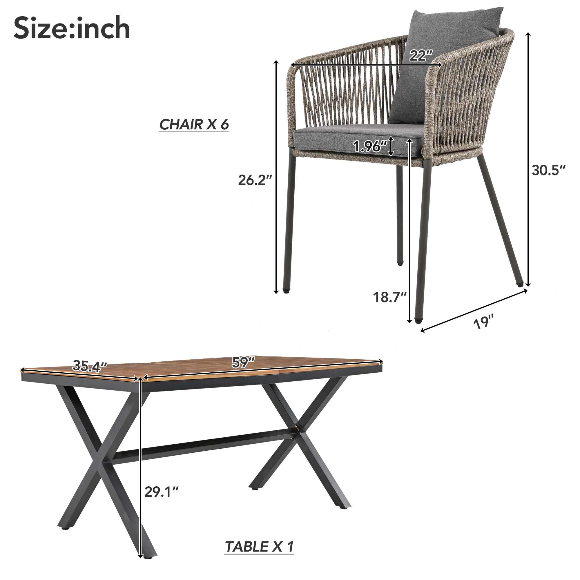Xspracer ML-PDS34D Patio-Dining-Sets - View #2