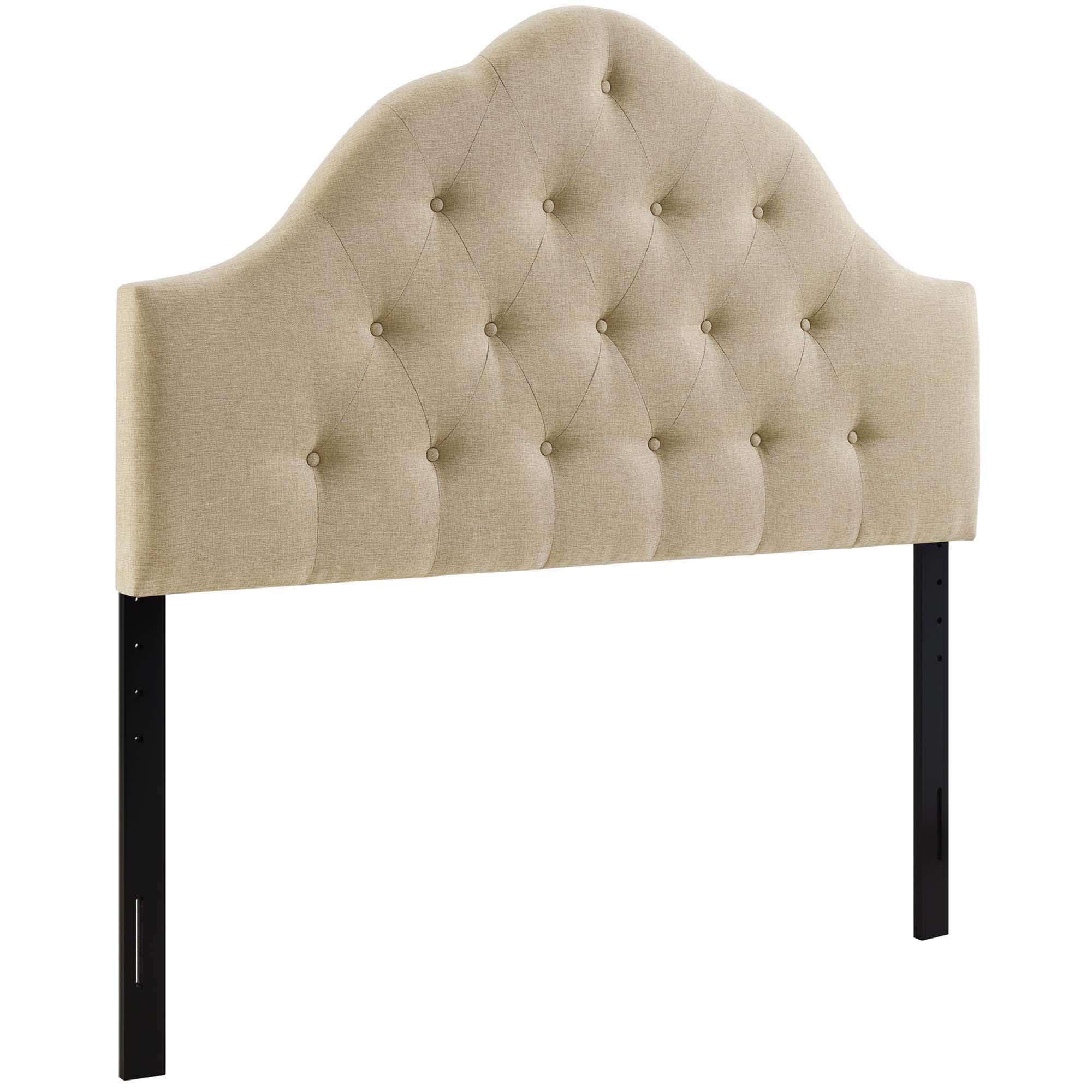  Sovereign Upholstered Fabric Queen Headboard in Beige
