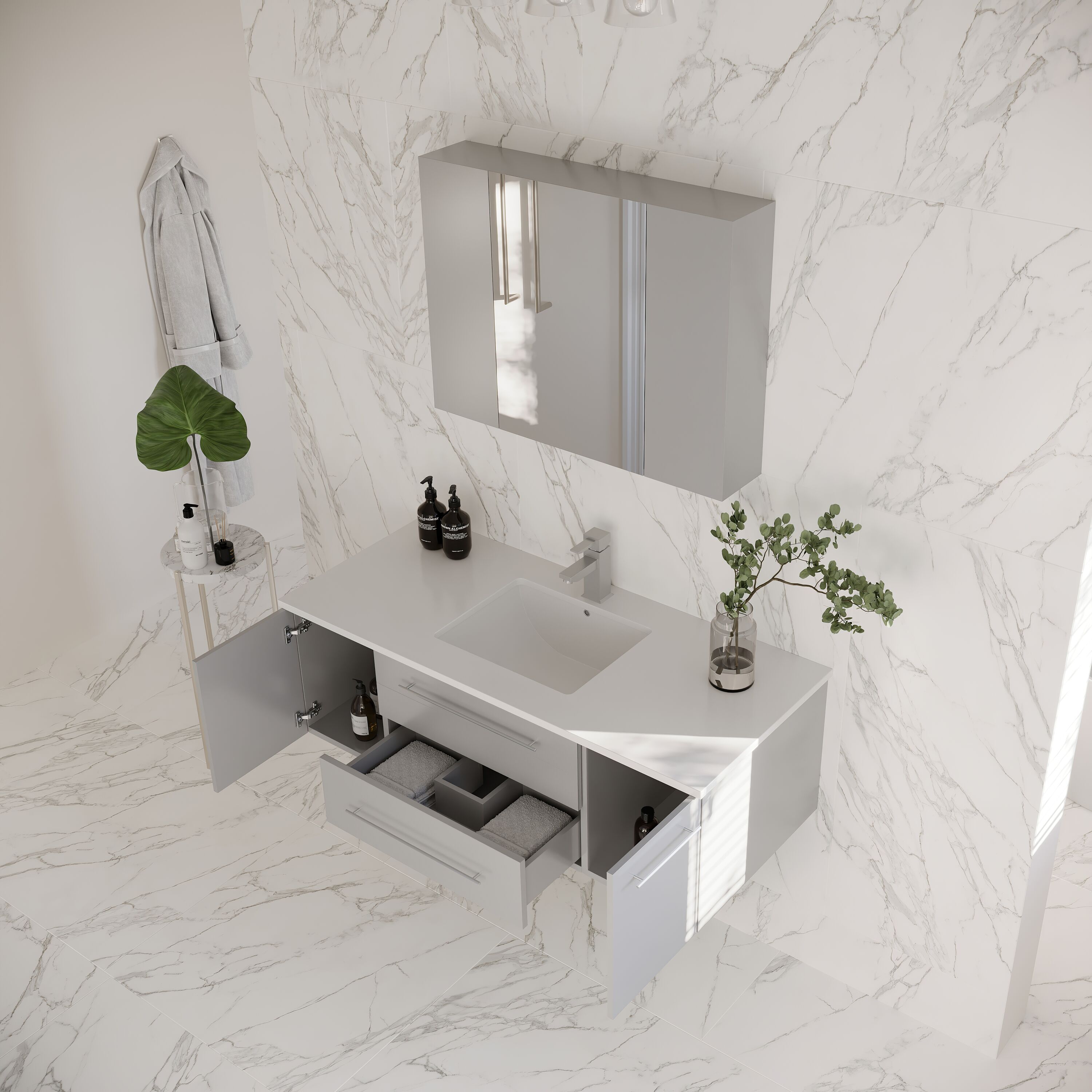 Fresca FVN6148GR-UNS Bath-Vanity-Combo - View #3