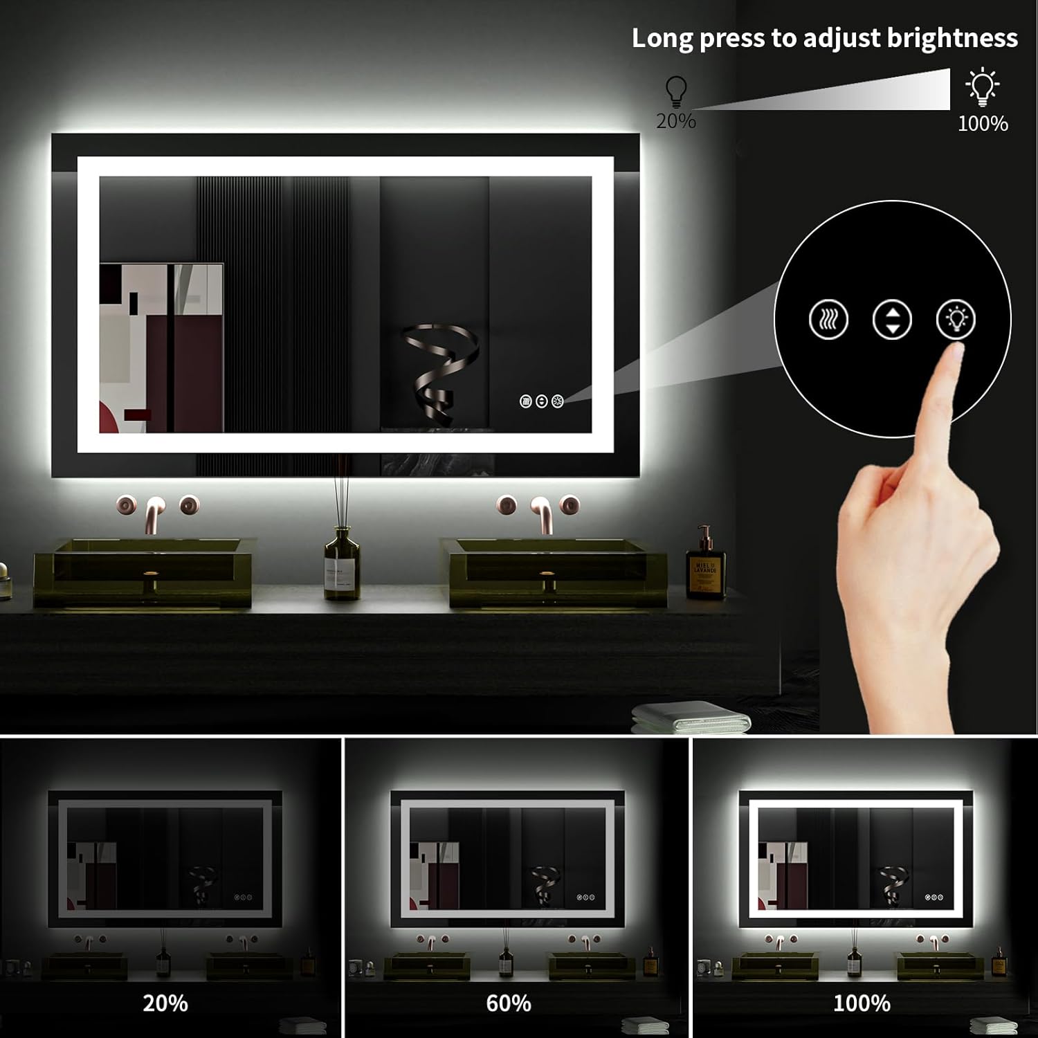 Boyel Living BL-W3377-09996 Makeup-Mirrors - View #3