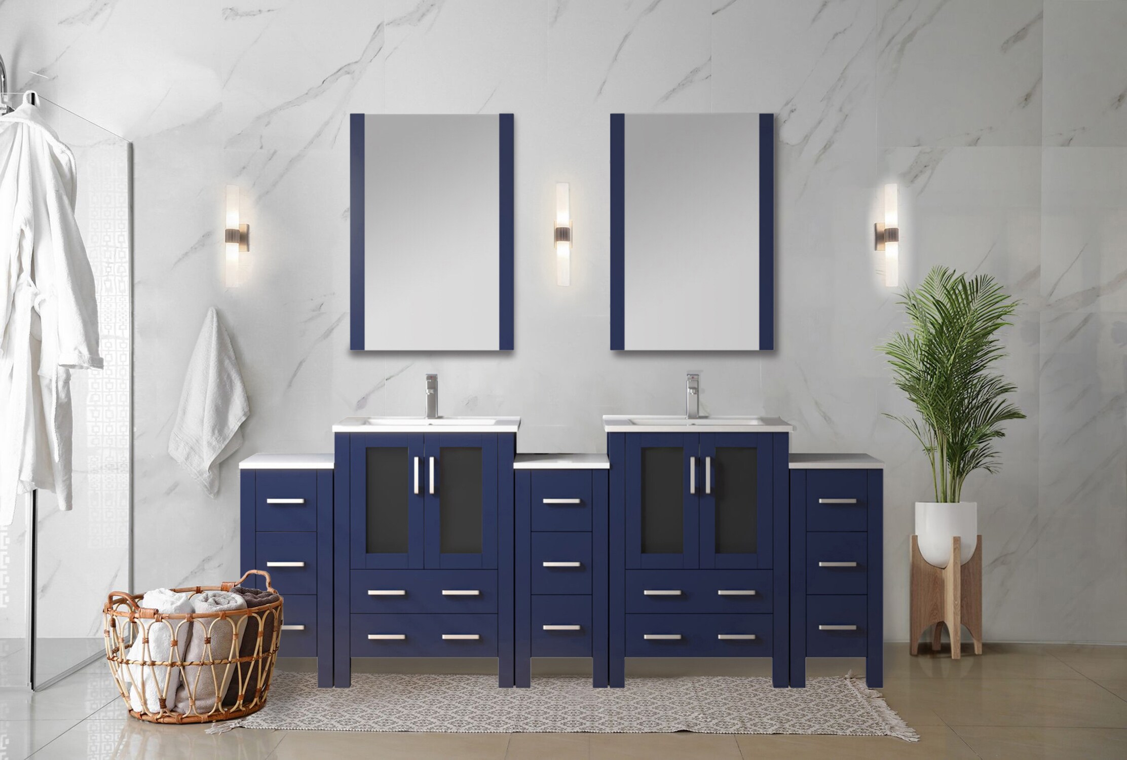 Lexora LV341884SEESM34 Bath-Vanity-Combo - View #6