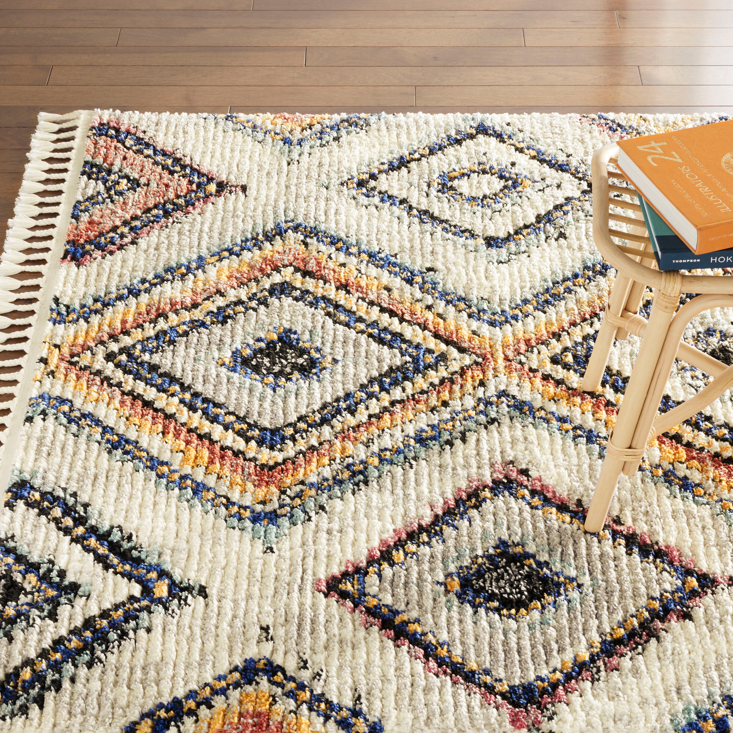 Everloom Nahala Simone 8 x 10 Multicolored Indoor Geometric Area Rug at ...