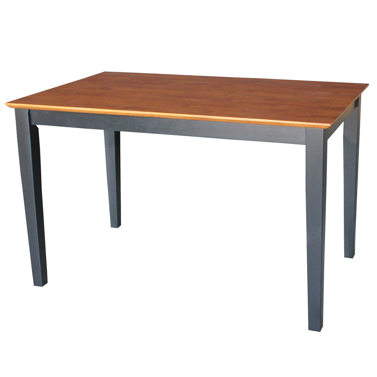 International Concepts K57-3048-30S Black/Cherry Traditional Dining Table, Wood with Black Wood 48-Inches L x 30-Inches H