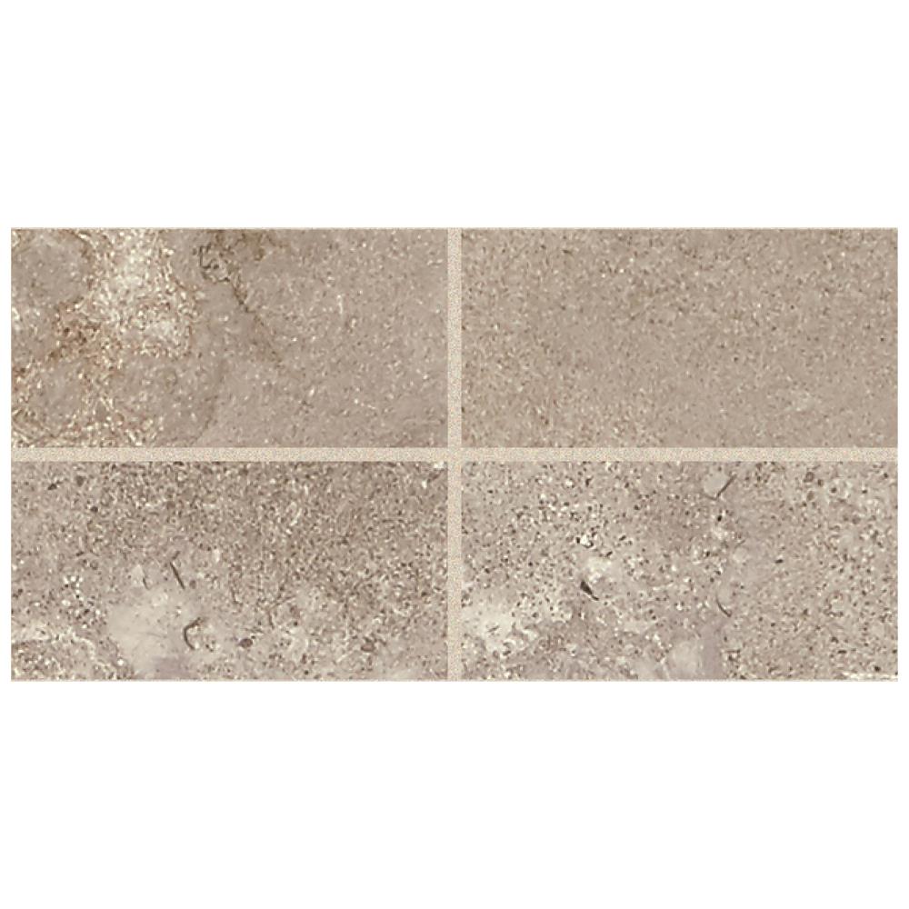 American Olean Abound 8-Pack Nimbus 12-in x 24-in Matte Ceramic Stone Look Floor and Wall Tile