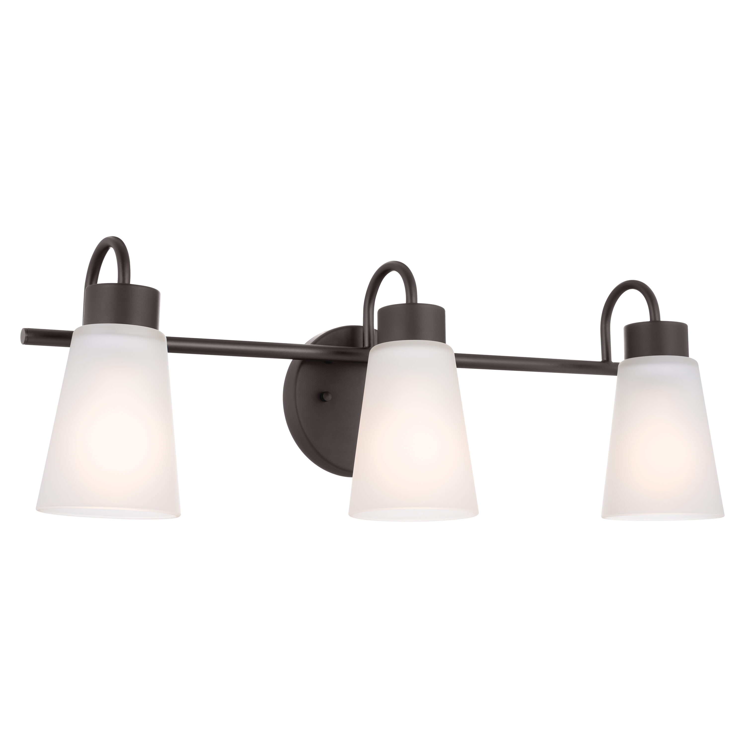 Kichler 55126OZ Erma 23-in 3 -Light Bronze Transitional Vanity light