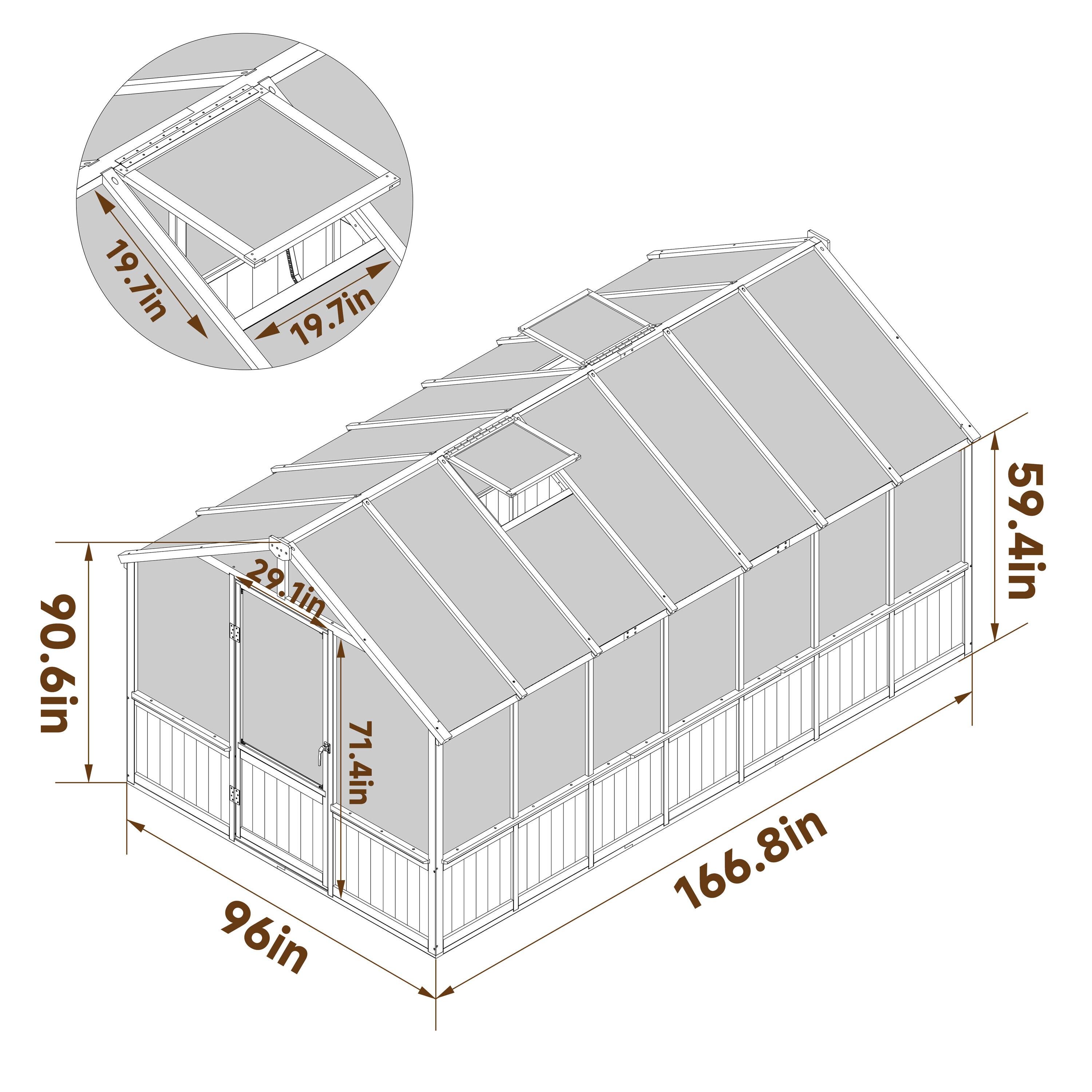 VEIKOUS PG0101-WD-53 greenhouses - View #2