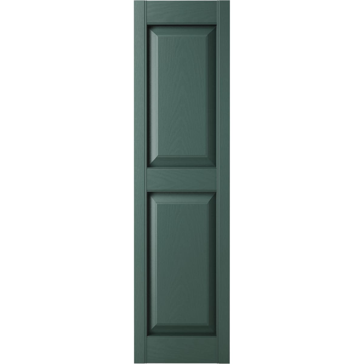 Ekena Millwork LP2S12X04700FG 12-in W x 47-in H Forest Green Raised panel Exterior Shutters ( 2 -Pack )