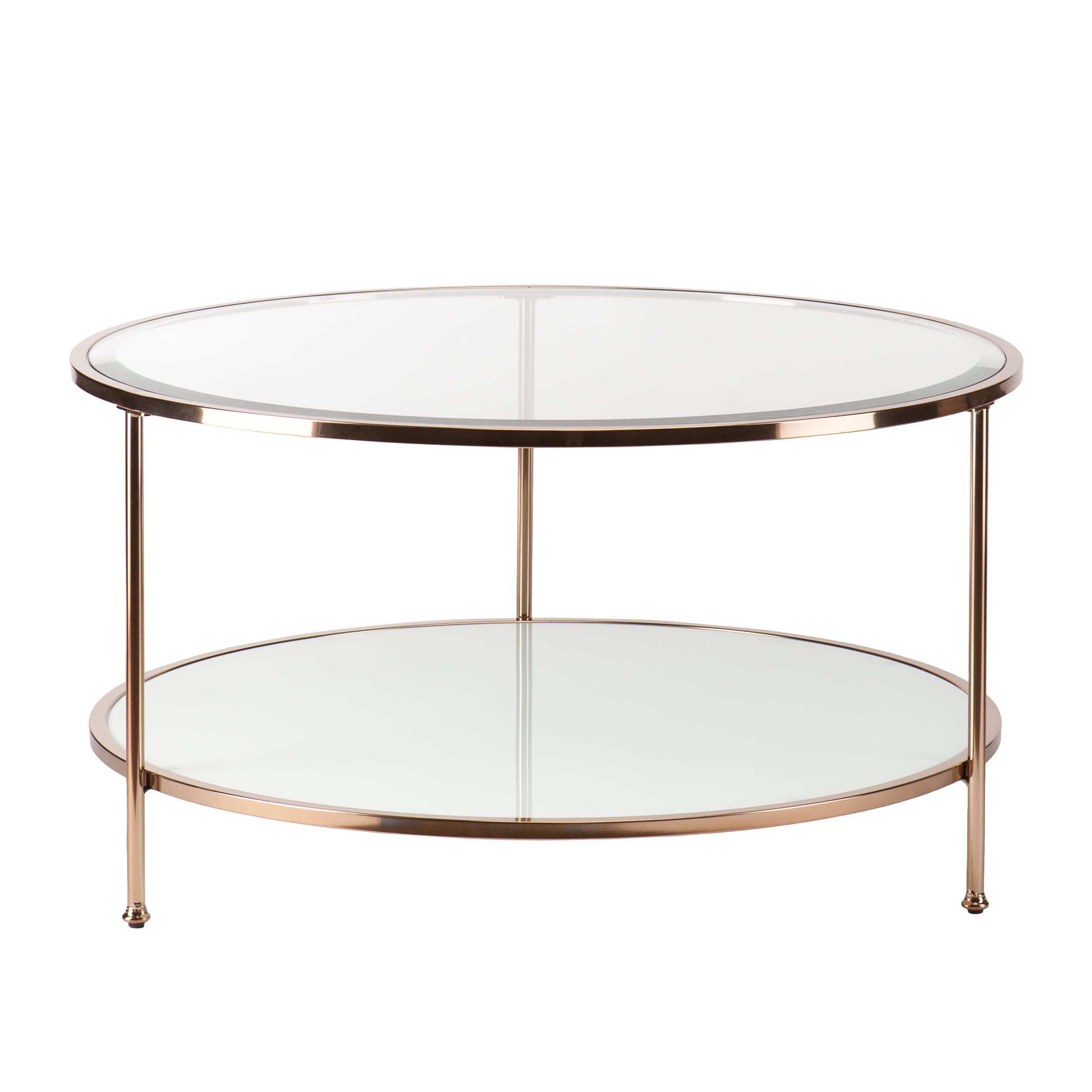 Boston Loft Furnishings Riku Clear Glass Modern Coffee Table with ...