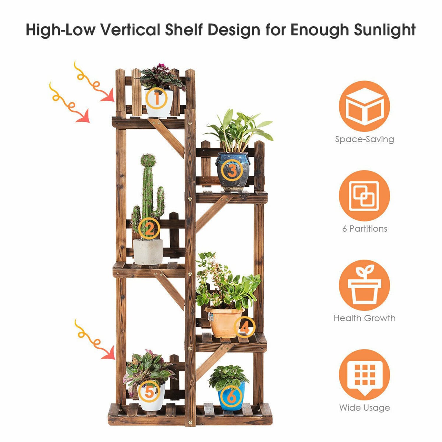 WELLFOR GT-HPY-3565 Plant-Stand - View #4