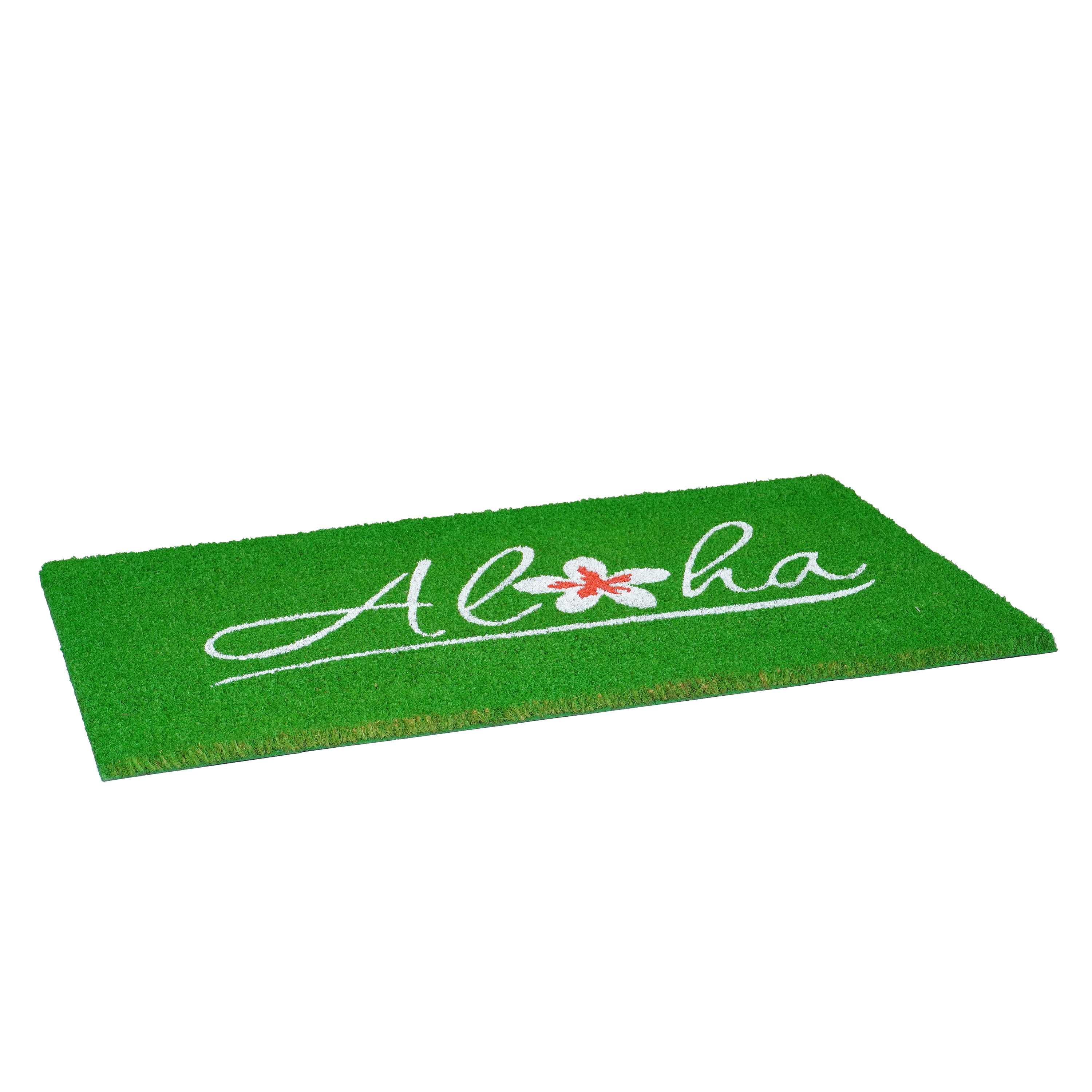 Aloha Spring Coir 17" x 29" Outdoor Welcome Doormat
