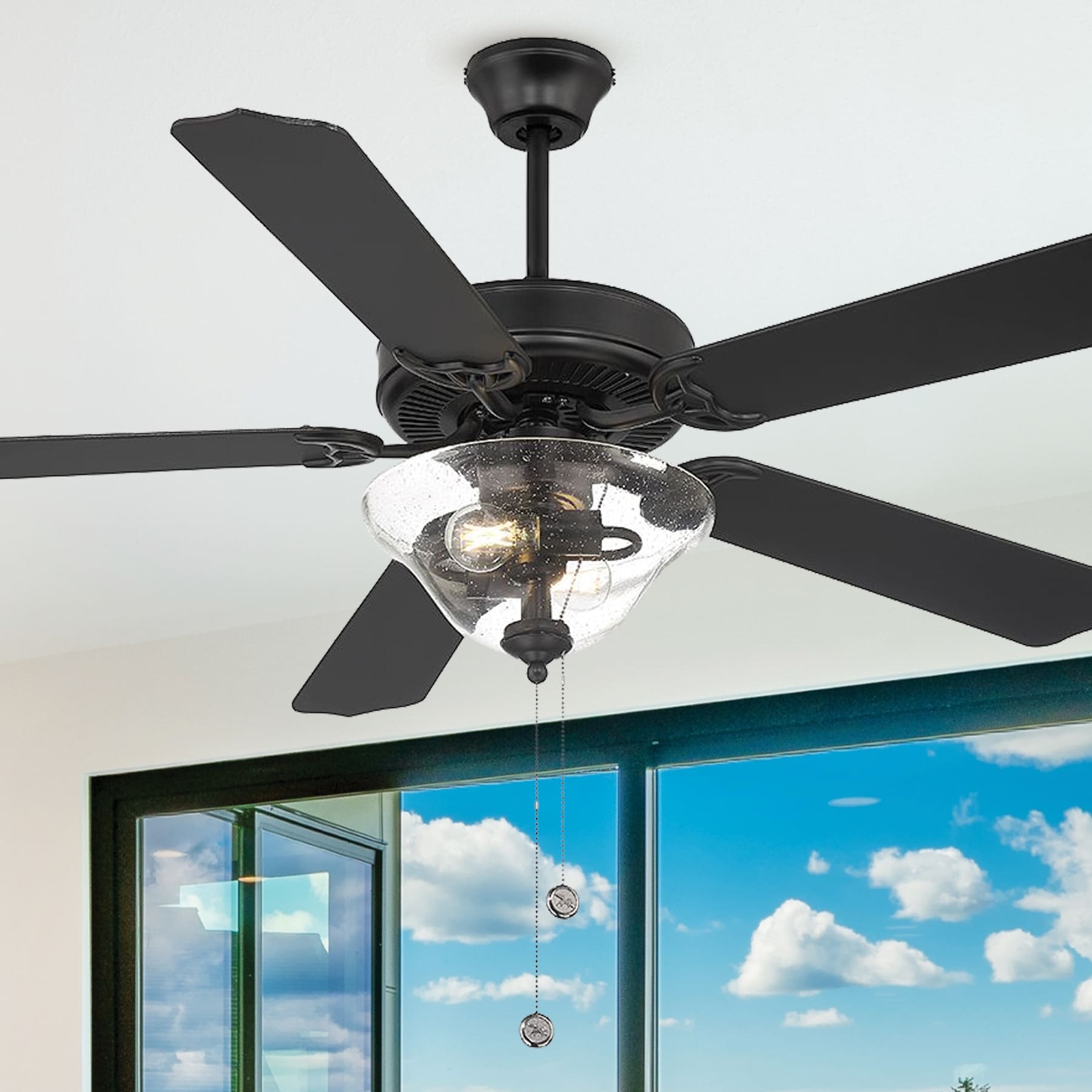 Meridian Lite Trends M2019MBKRV Ceiling-Fans - View #7