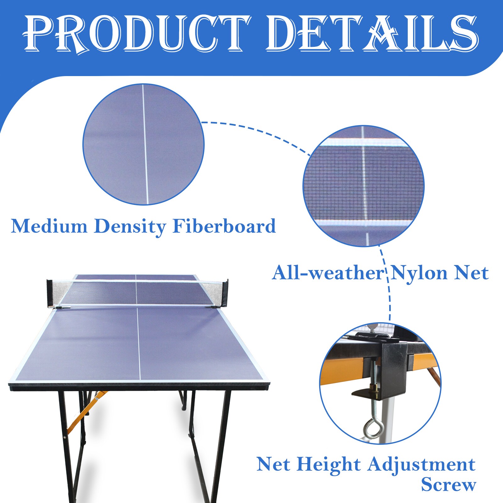 Kahomvis KLB-QPH2-577 Ping-Pong-Table - View #4