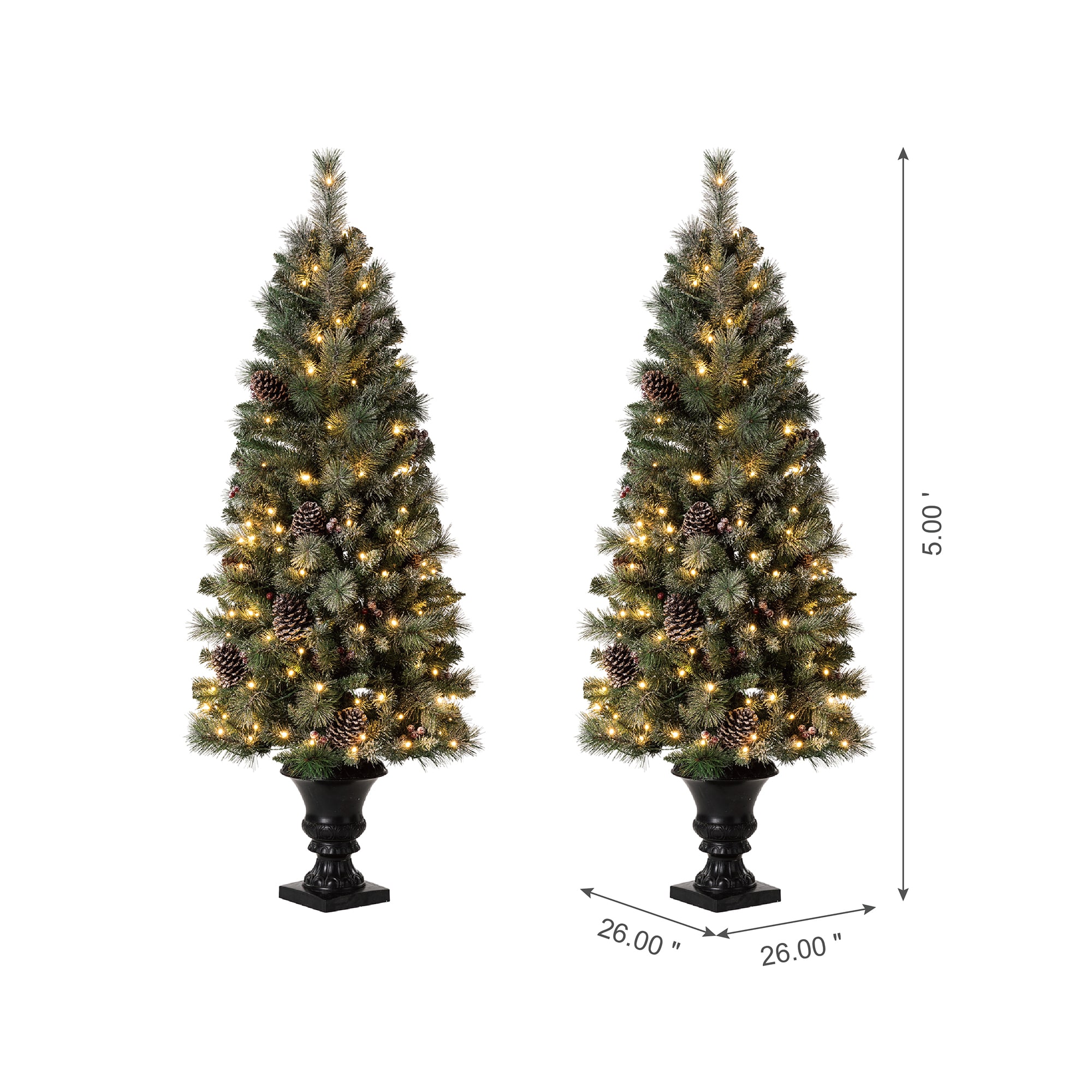 Glitzhome 2004900046 Artificial-Christmas-Trees - View #8