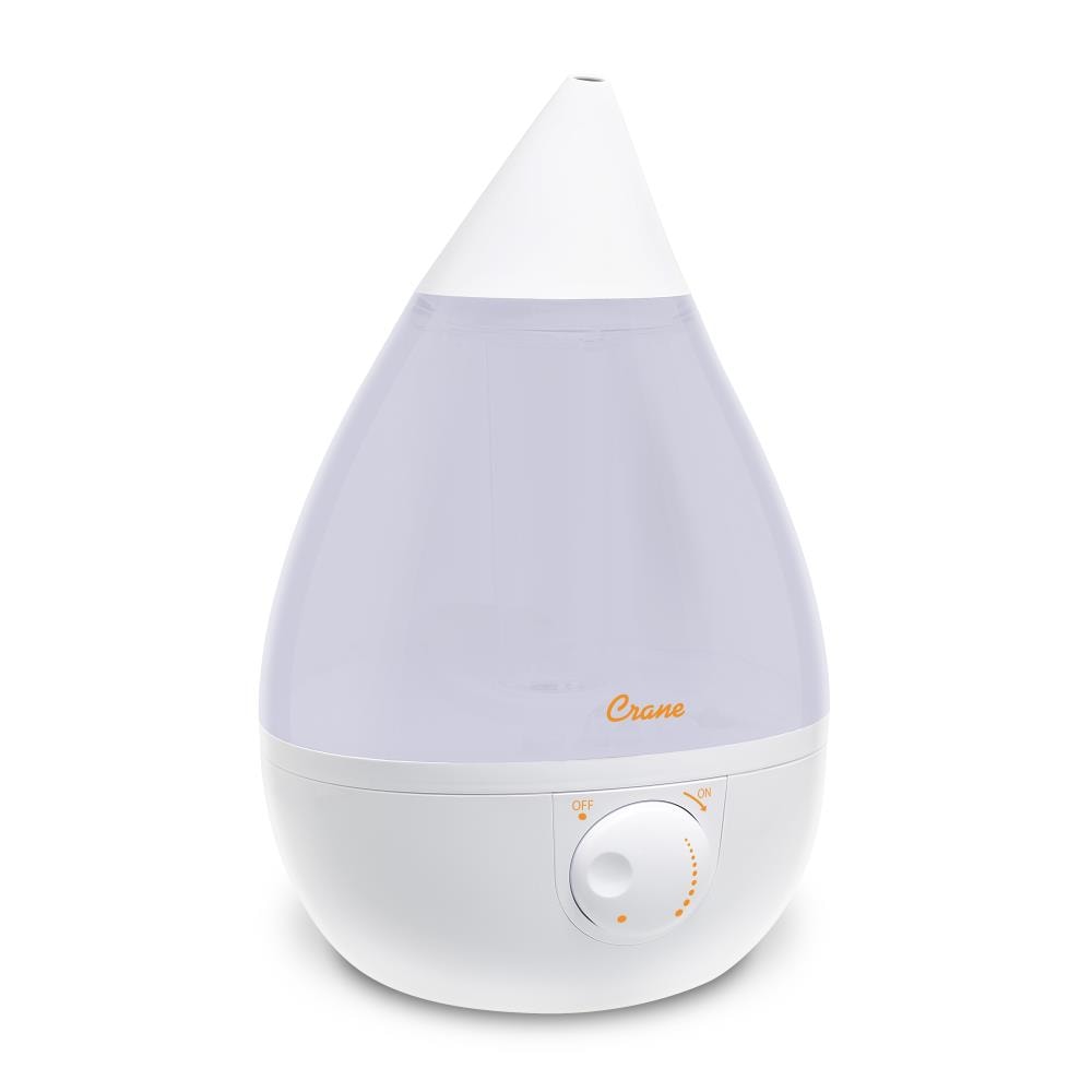 Crane EE-5301W 1-Gallon Tabletop Ultrasonic Humidifier (For Rooms 401-1000-sq ft)