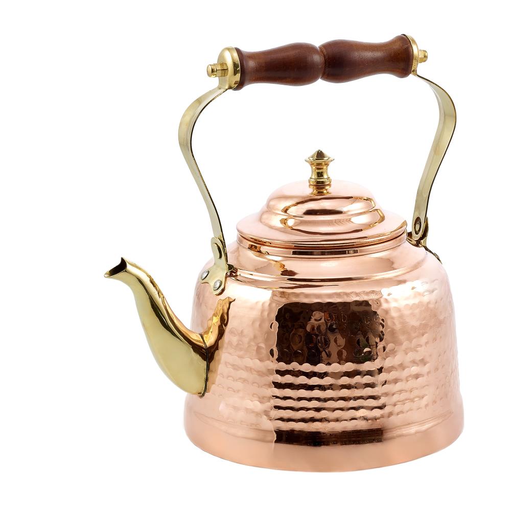 Antique Copper Kettle with Brass Handle